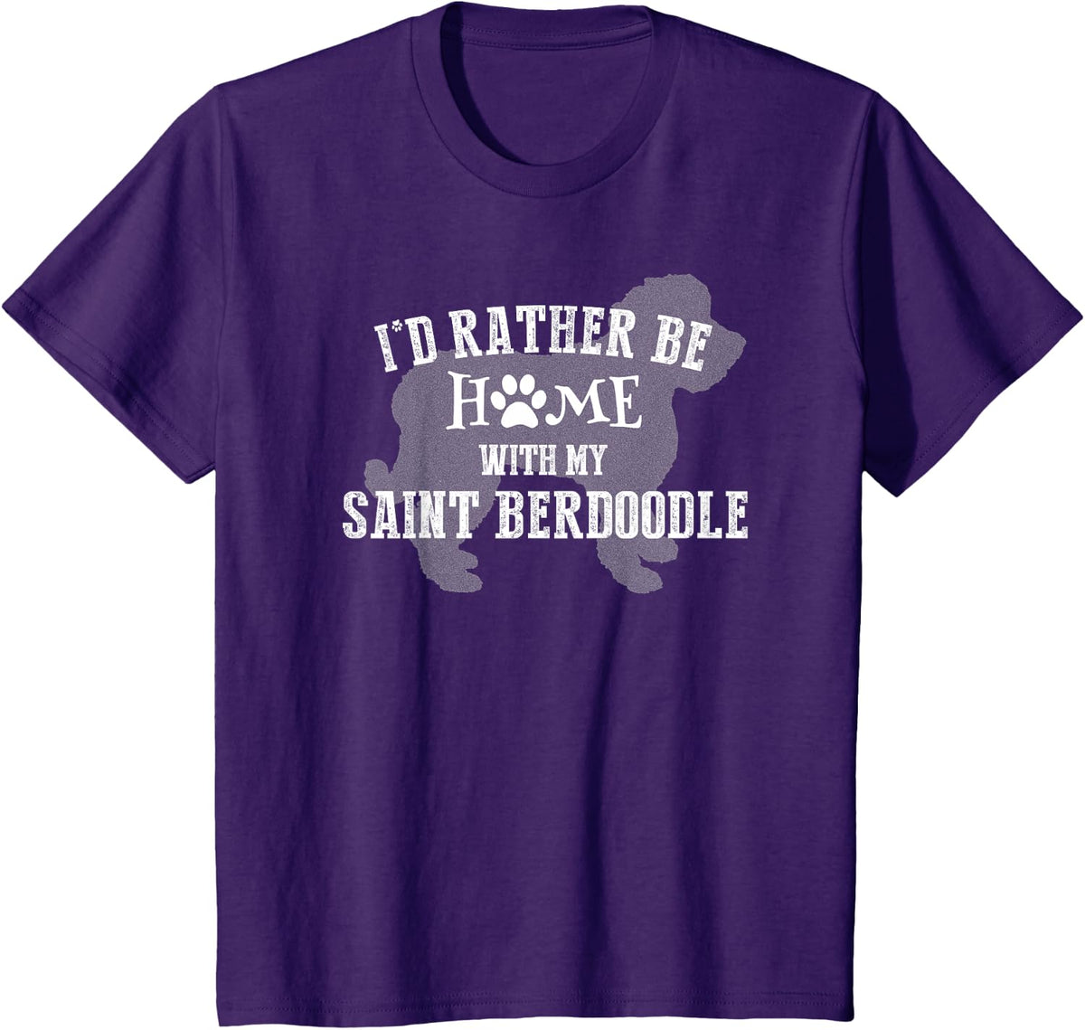 Saint Berdoodle Shirt Design for Saint Berdoodle Dog Lovers T-Shirt - Purple
