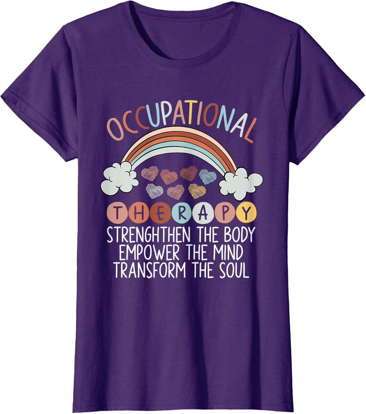 Occupational Therapist OT Squad Healthcare Profession T-Shirt - Purple