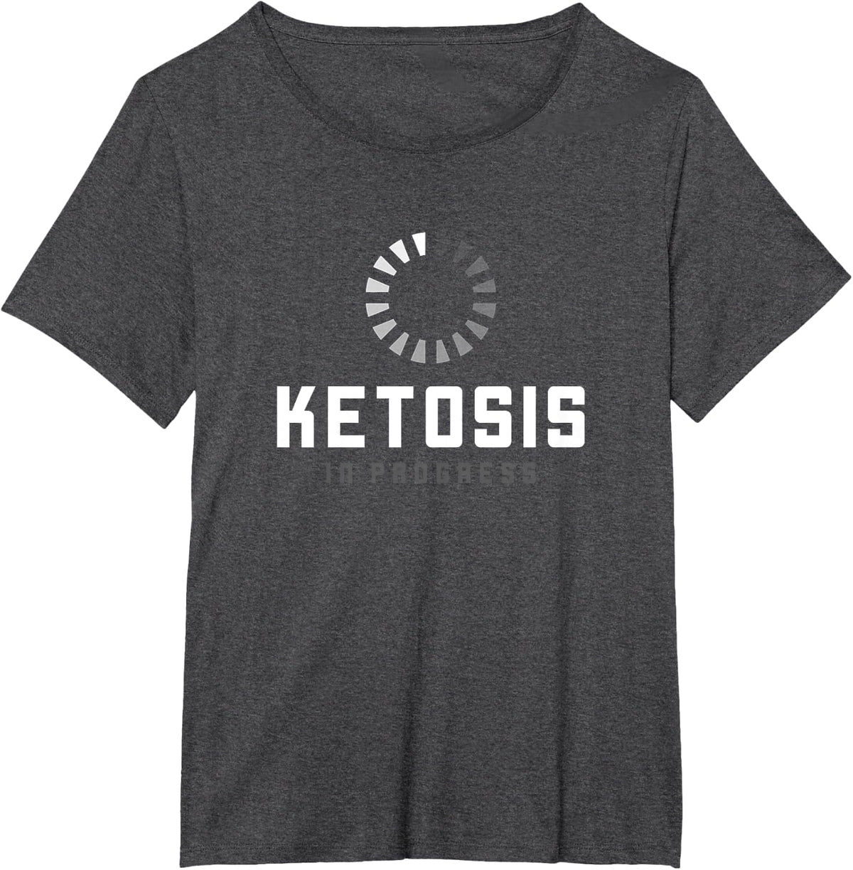 Healthy Lifestyle Fasting Low Carb High Fat Diet Ketosis T-Shirt - Dark Heather Grey