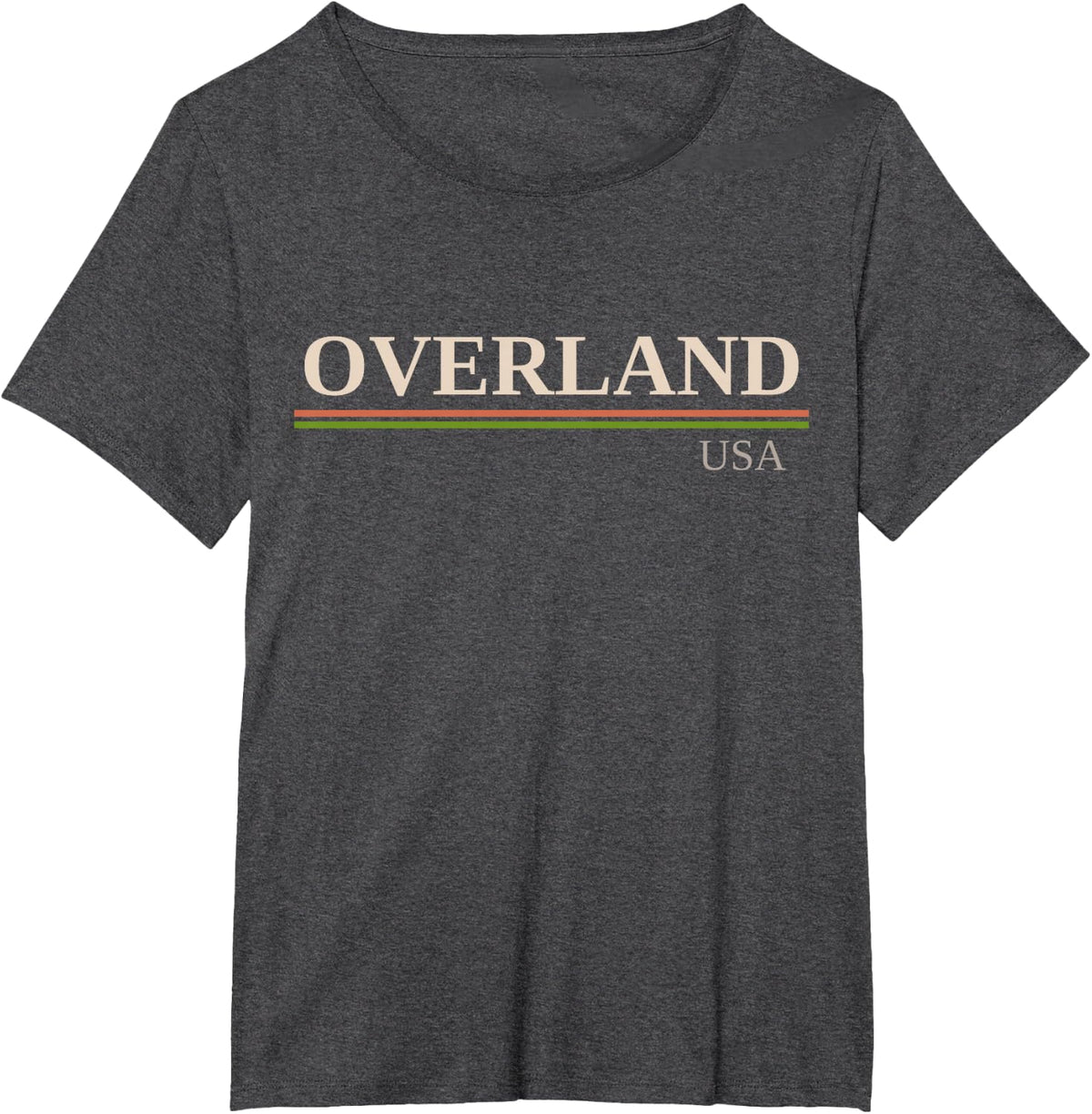 Overland USA T-Shirt - Dark Heather Grey
