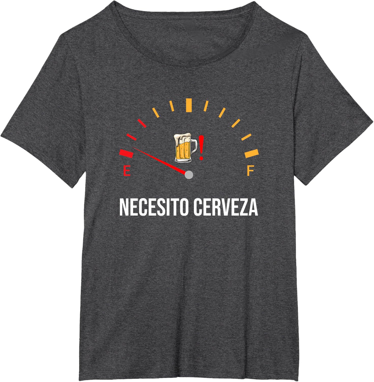 Necesito Cerveza, Funny Spanish quote i need beer T-Shirt - Dark Heather Grey