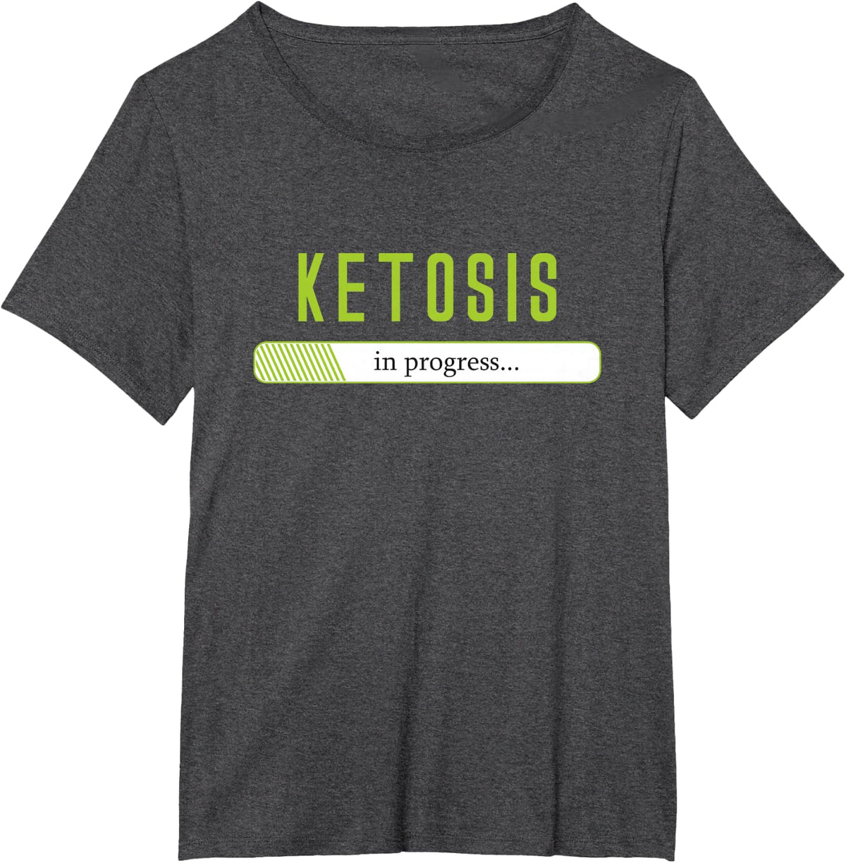 Ketosis In Progress Ketones Low Carb Keto Diet Fasting T-Shirt - Dark Heather Grey