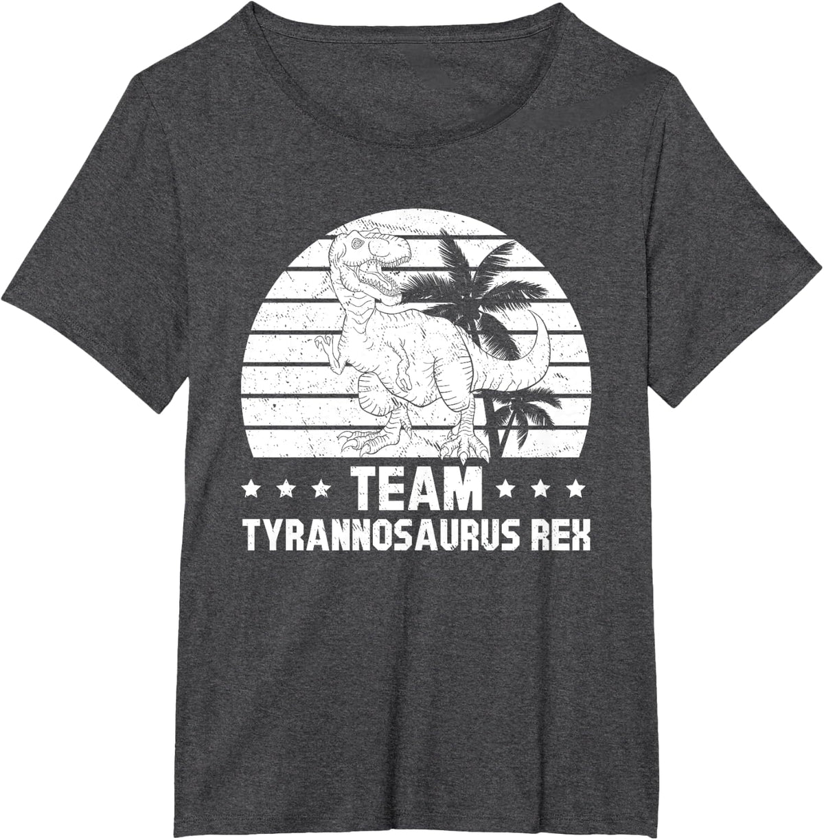 Team Tyrannosaurus Rex - Dinosaur Funny Dino T-Shirt - Dark Heather Grey