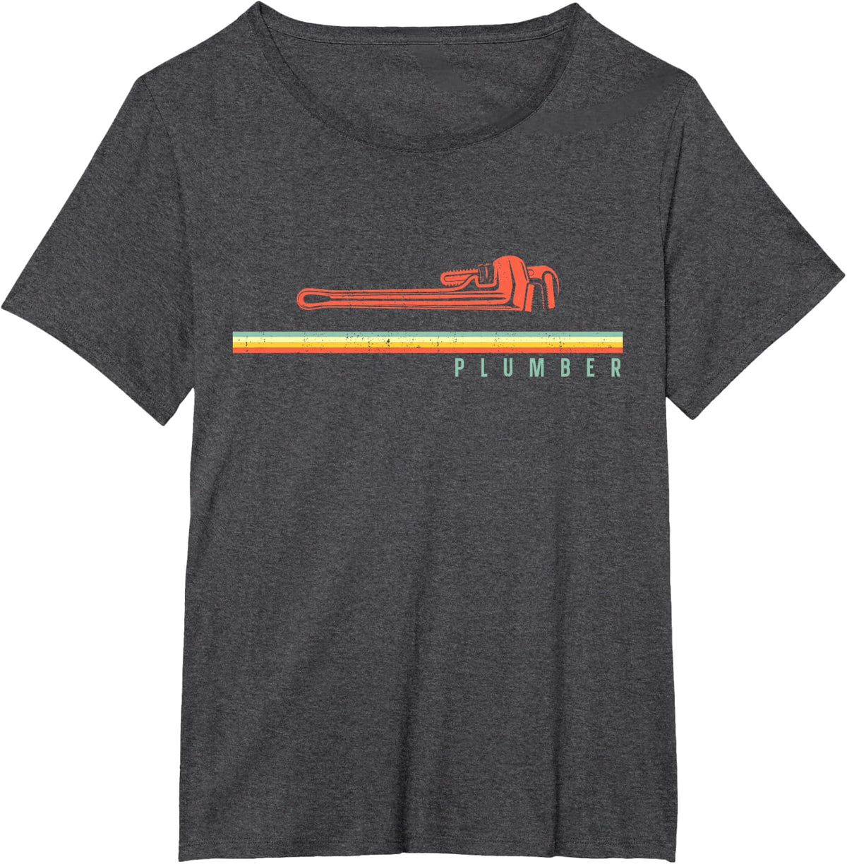 Plumbing Plumber Retro Vintage Plumber Retro T-Shirt - Dark Heather Grey