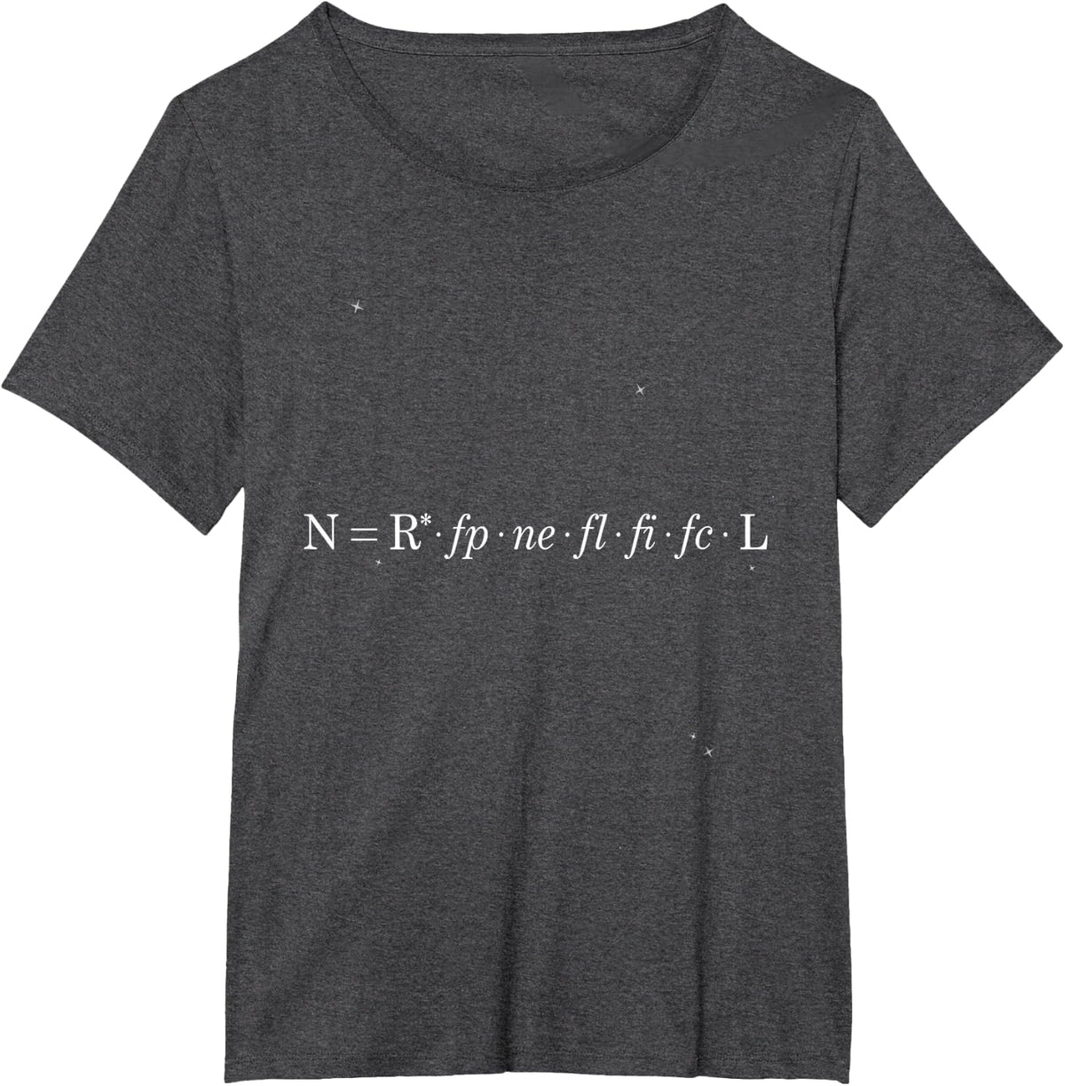Drake Equation Astronomy Astrophysics T-Shirt - Dark Heather Grey