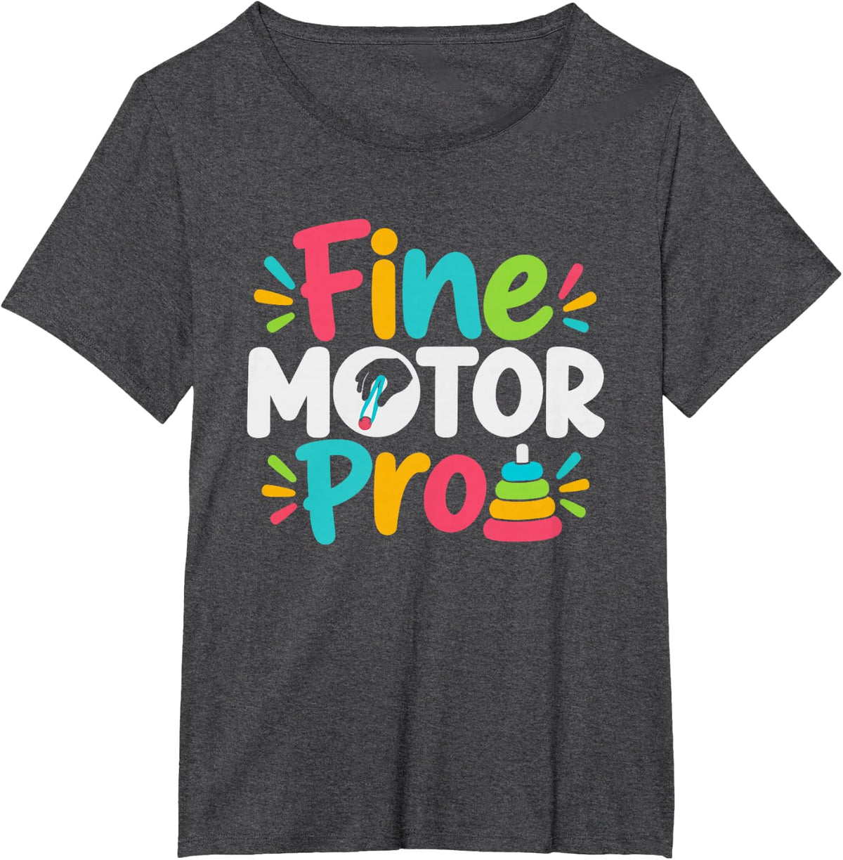 Occupational Therapy Assistant Fine Motor Pro T-Shirt - Dark Heather Grey