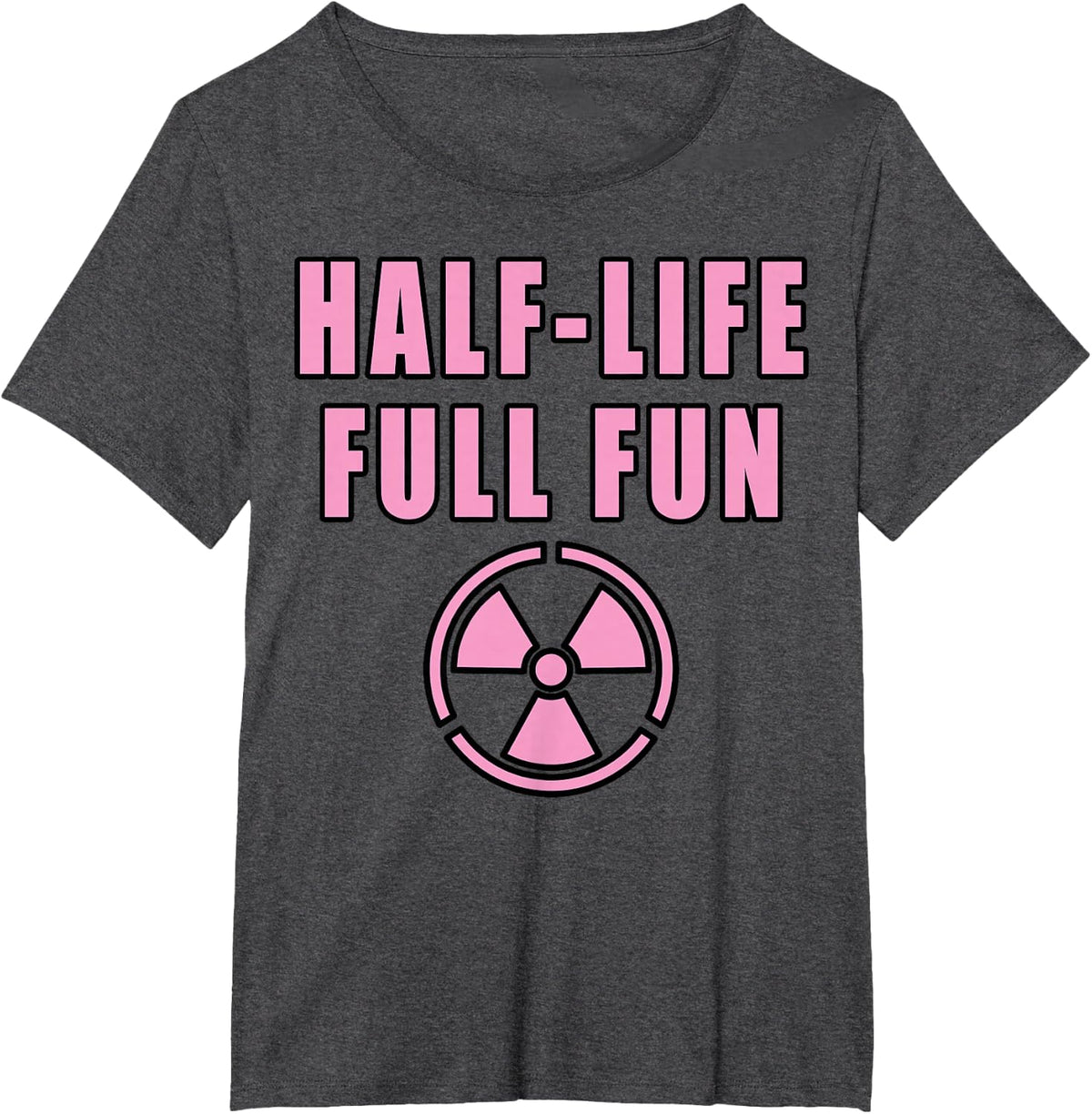 Half-Life Full Fun Radioactive Nuclear T-Shirt - Dark Heather Grey