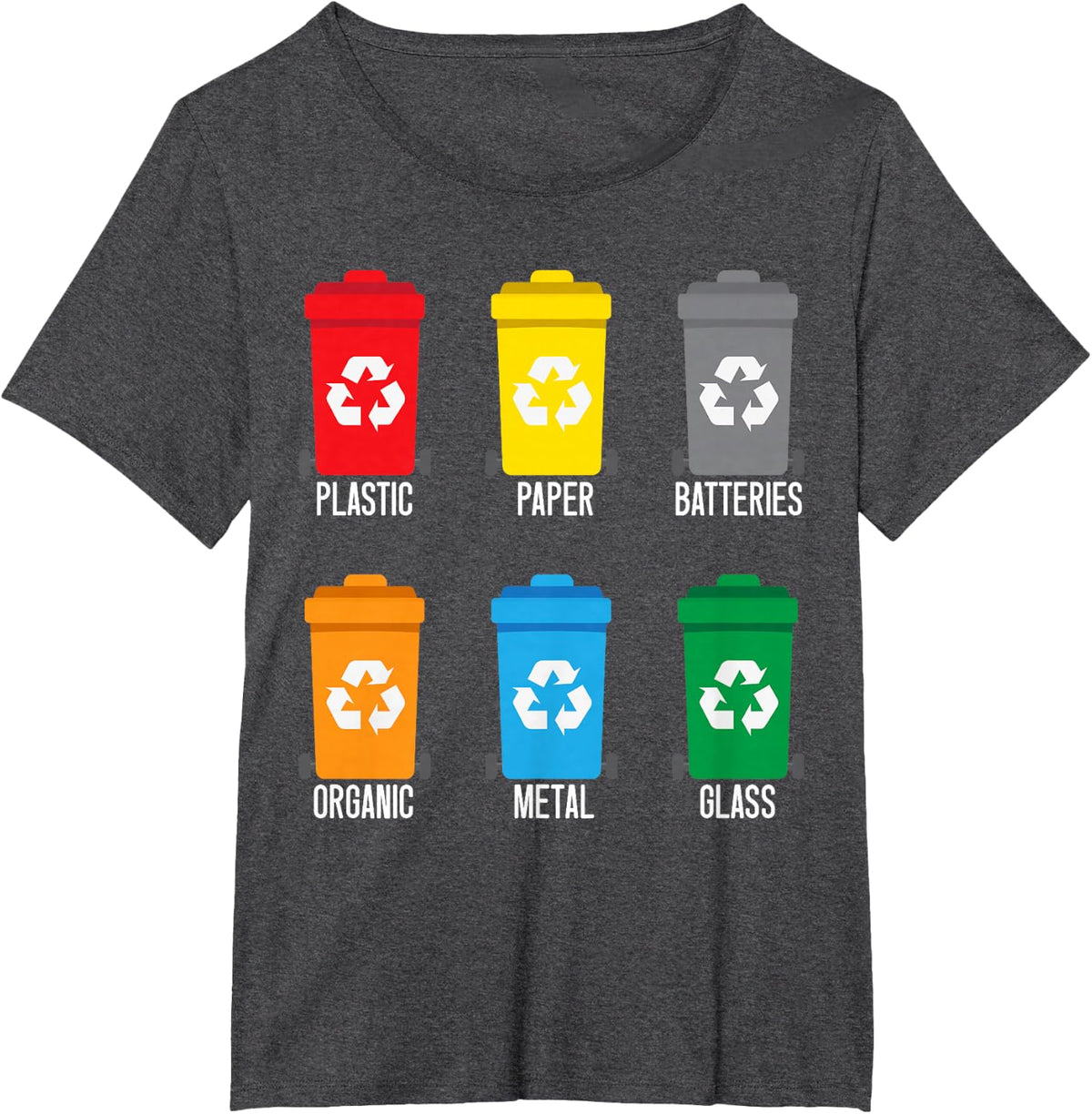 Proper Recycling Waste Management Garbage Collector T-Shirt - Dark Heather Grey