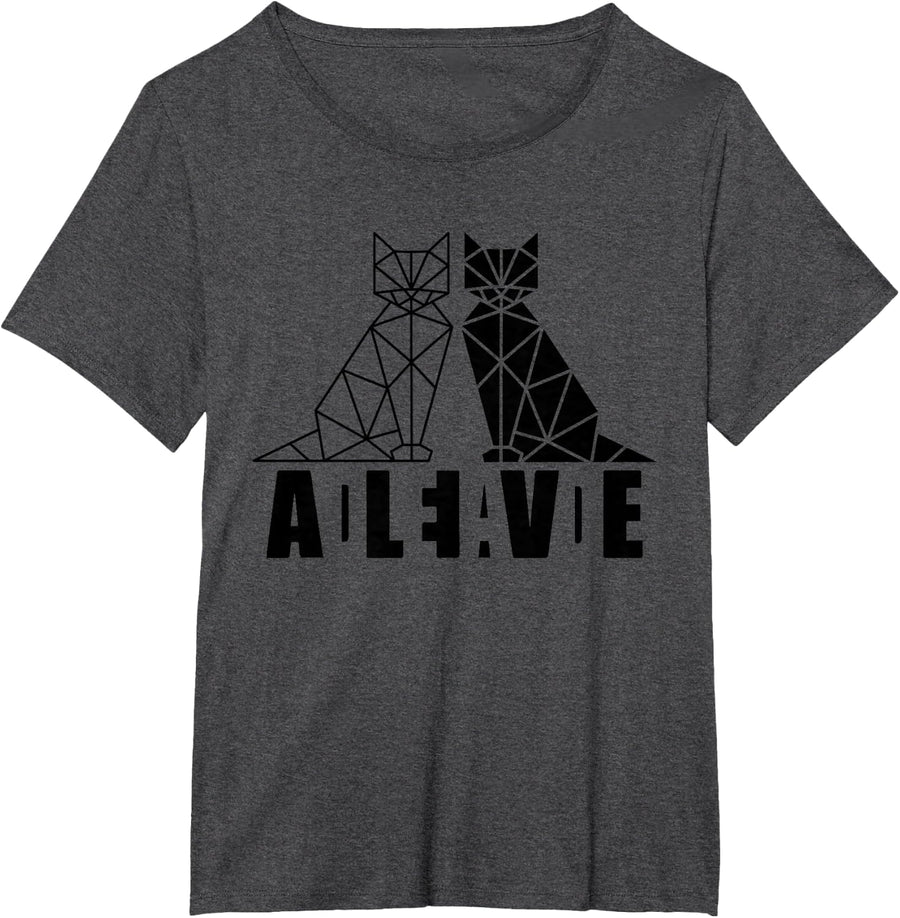 Schrödinger's Cat Science Dead & Alive T-Shirt - Dark Heather Grey