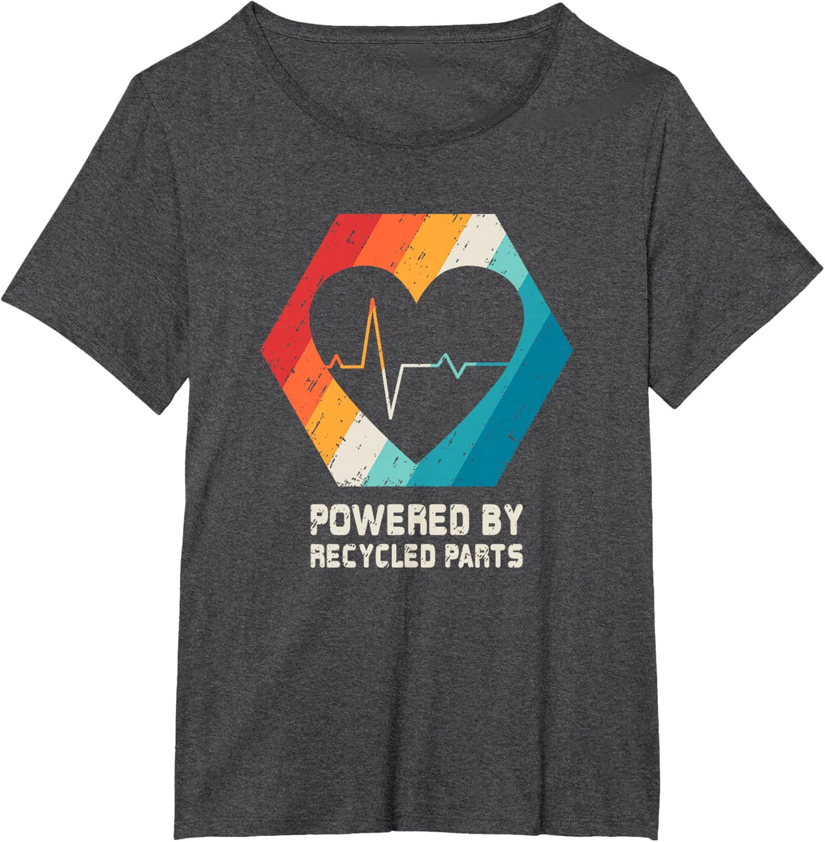 Heart Transplant T Shirt Organ Recipient Survivor Gift T-Shirt - Dark Heather Grey