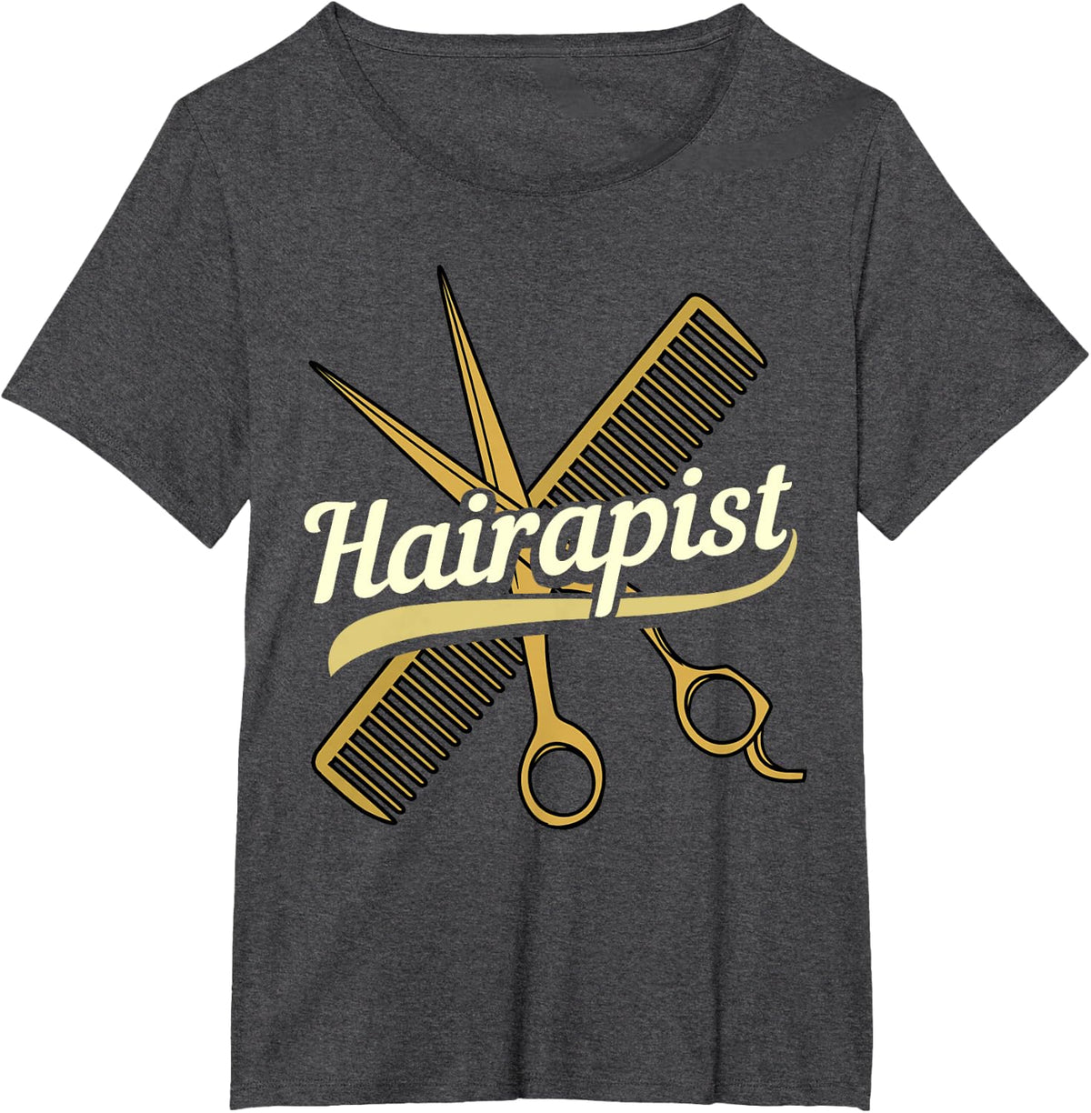 Hairdresser Hairstylist Salon Barber T-Shirt - Dark Heather Grey