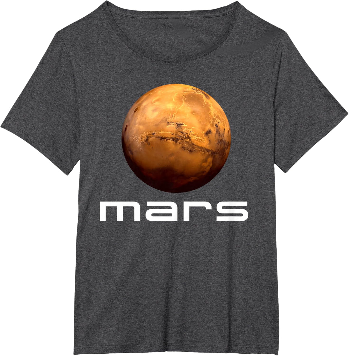 Solar System Planet Mars Space Science Astronomy T-Shirt - Dark Heather Grey