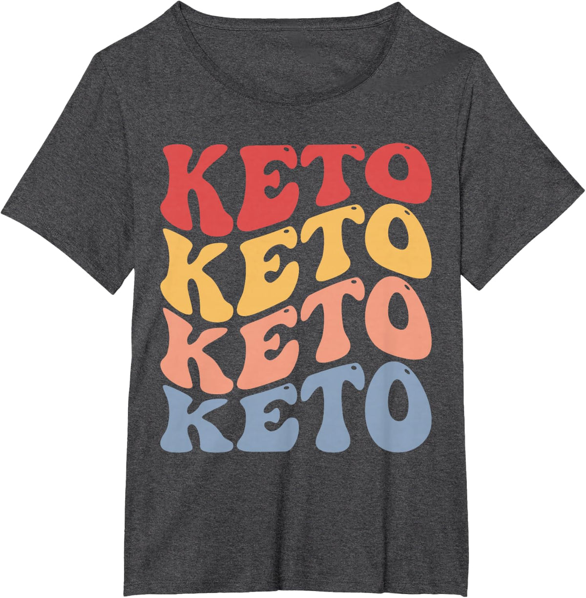Keto Groovy Diet Ketogenic Diet Keto T-Shirt - Dark Heather Grey