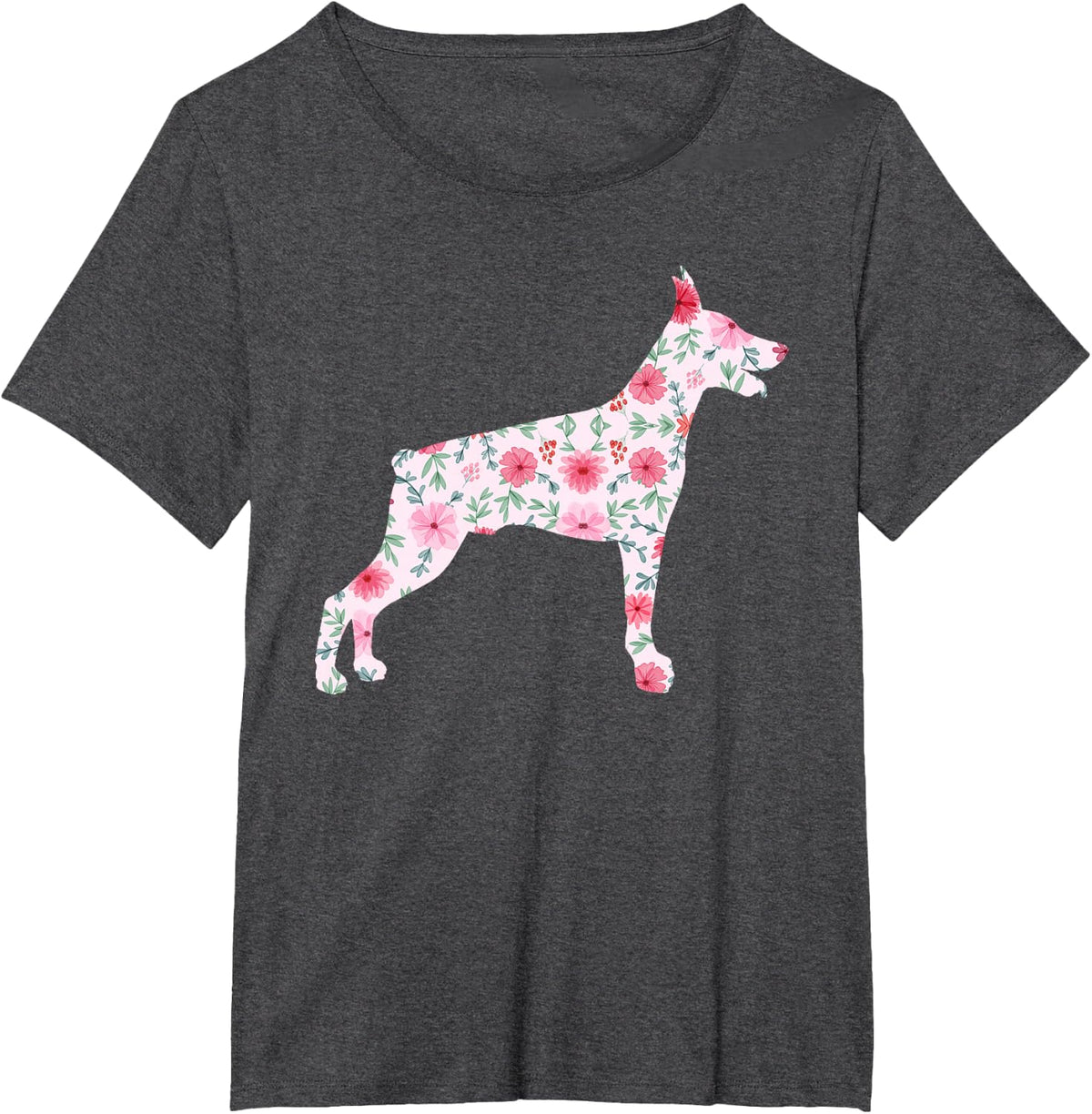 Cool Doberman Design For Men Women Kids Doberman Pinscher T-Shirt - Dark Heather Grey