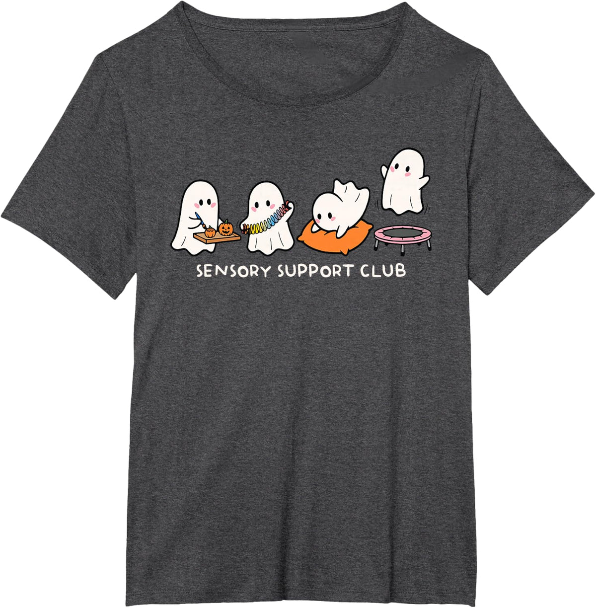 Sensory Support Club ABA Neurodiversity Behavior Therapist T-Shirt - Dark Heather Grey