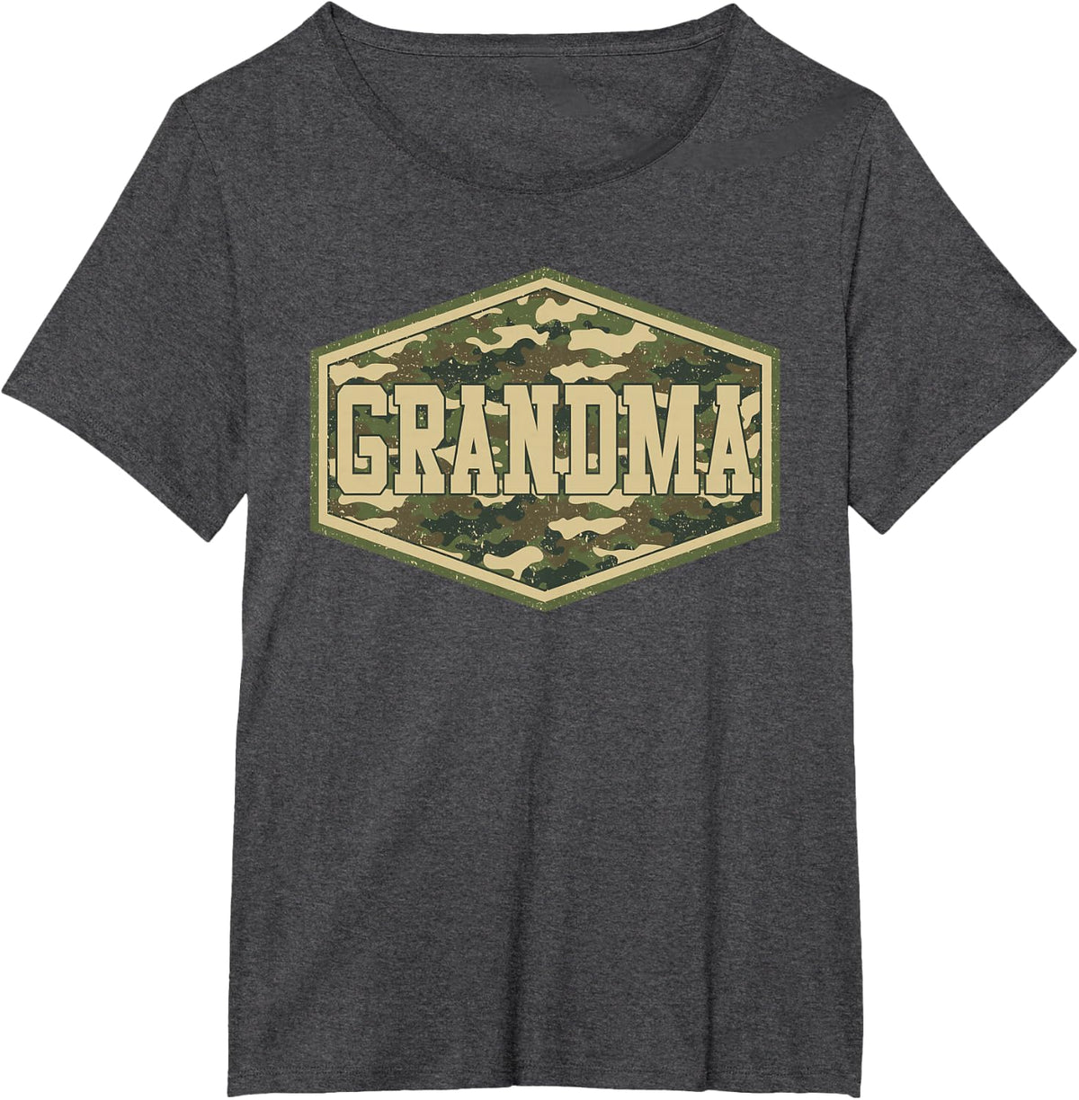 Grandma Family Camo Birthday Boy Girl Camouflage Hunting T-Shirt - Dark Heather Grey