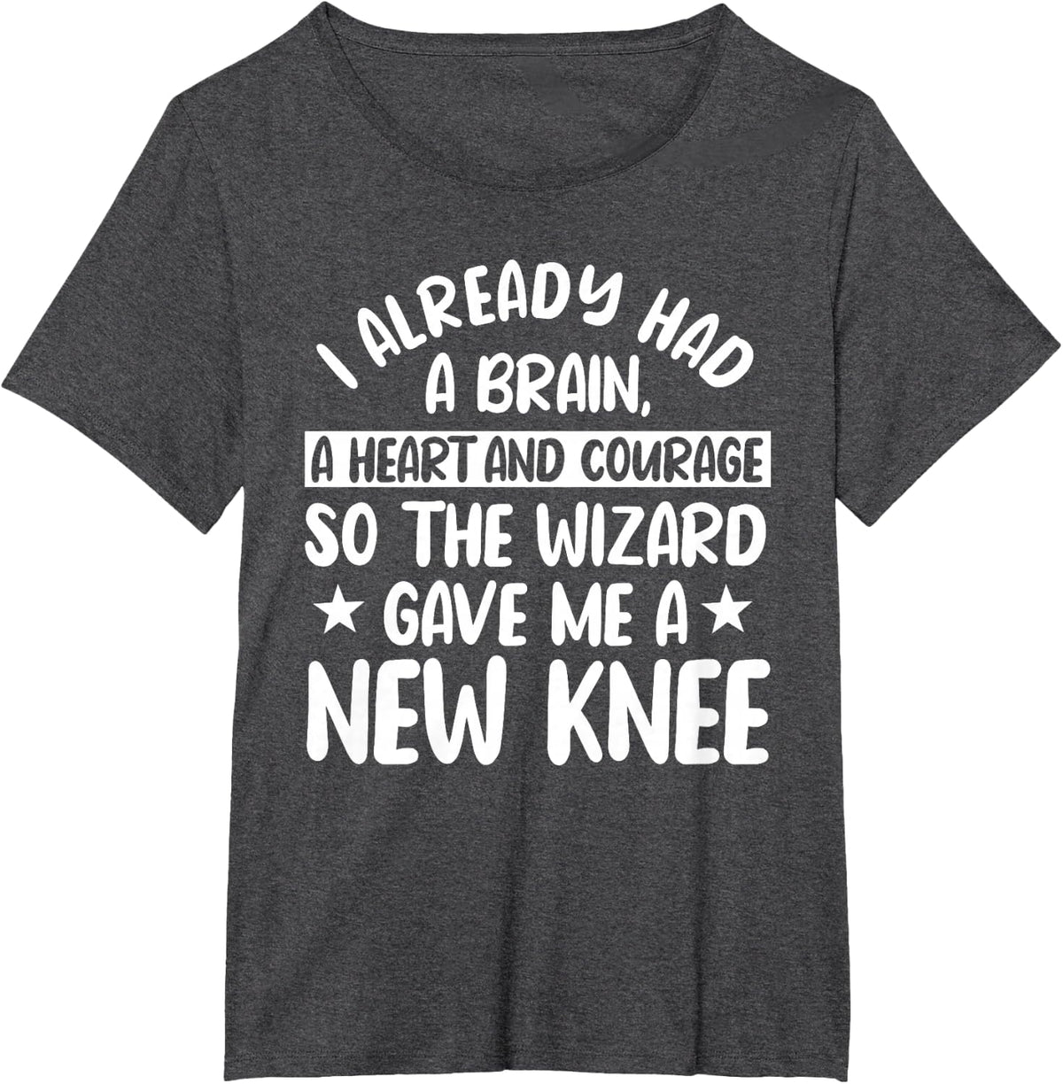 ACL Surgery Knee Reconstruction Replacement Wizard T-Shirt - Dark Heather Grey