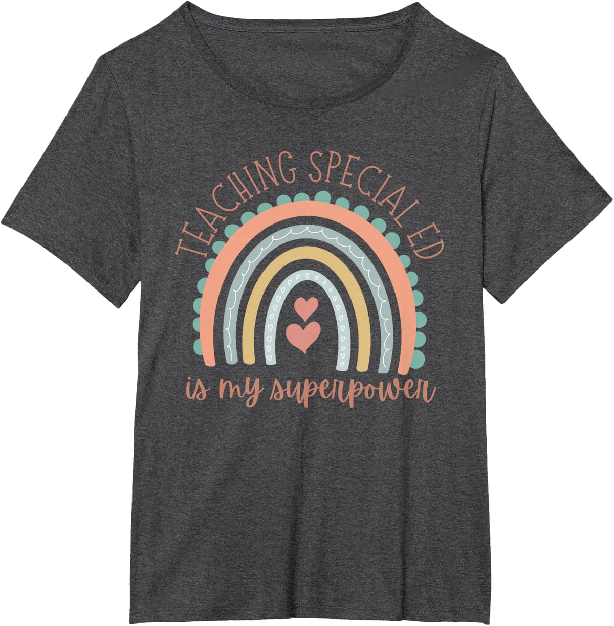 Teaching Special Ed Special Education is My Superpower T-Shirt - Dark Heather Grey