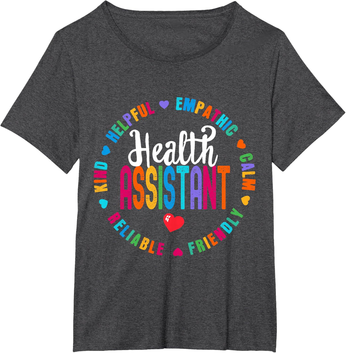 Admin Squad School Principal Health Assistant Aide Squad T-Shirt - Dark Heather Grey