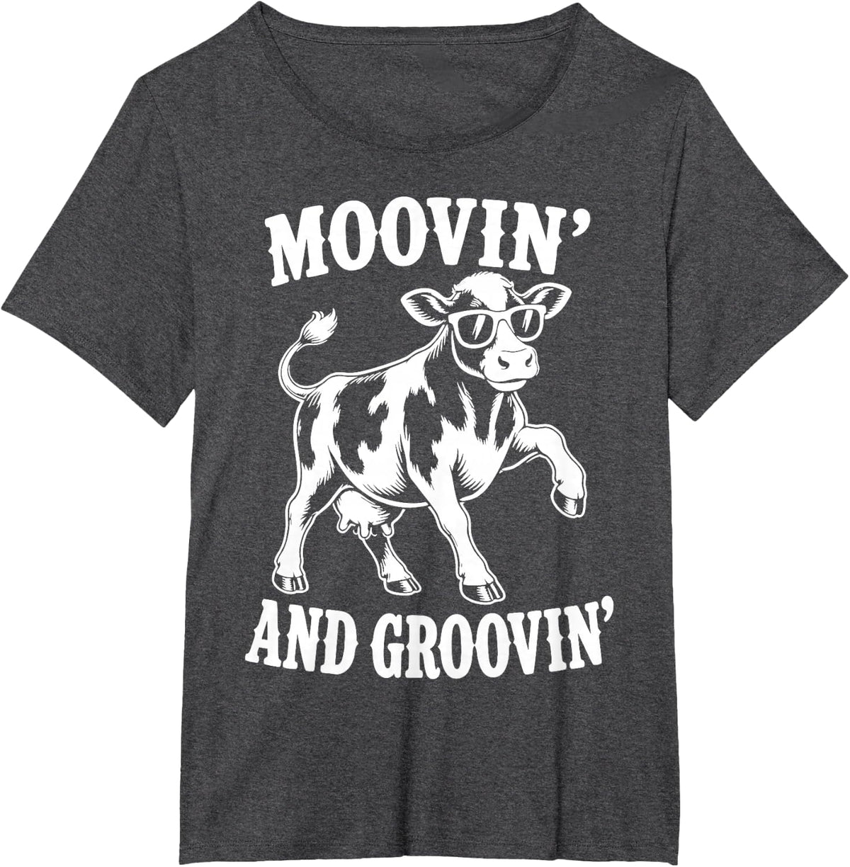 Dairy Farmer Funny Cow Farming Agriculture T-Shirt - Dark Heather Grey