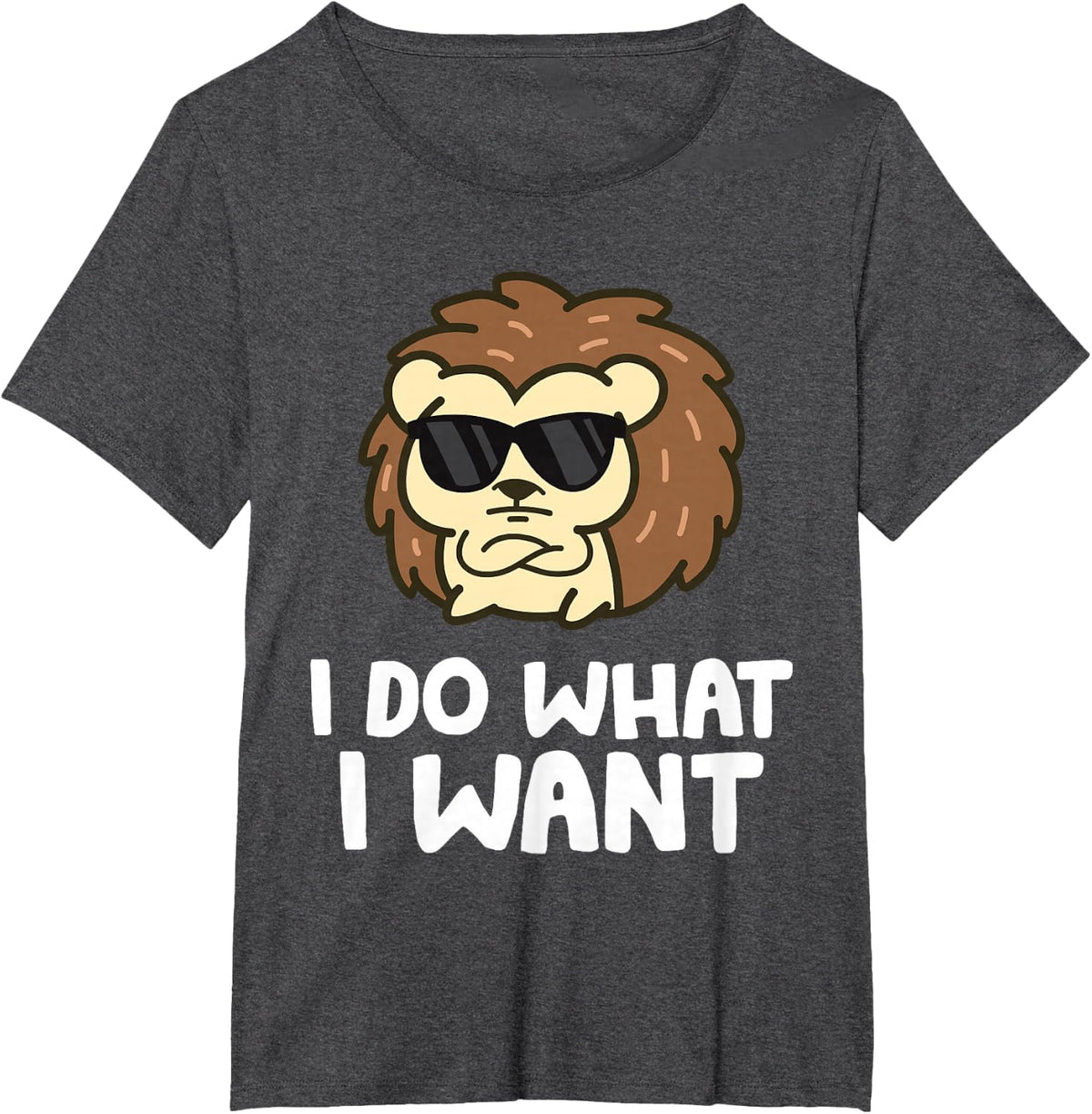 I Do What I Want Cool Hedgehog T-Shirt - Dark Heather Grey