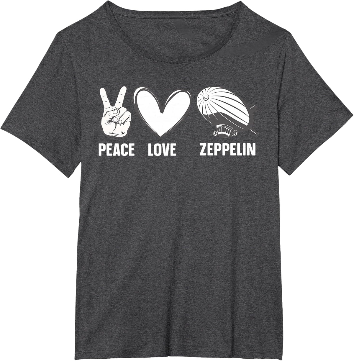 Zeppelin Art For Men Women Airship Air Dirigible Zeppelin T-Shirt - Dark Heather Grey