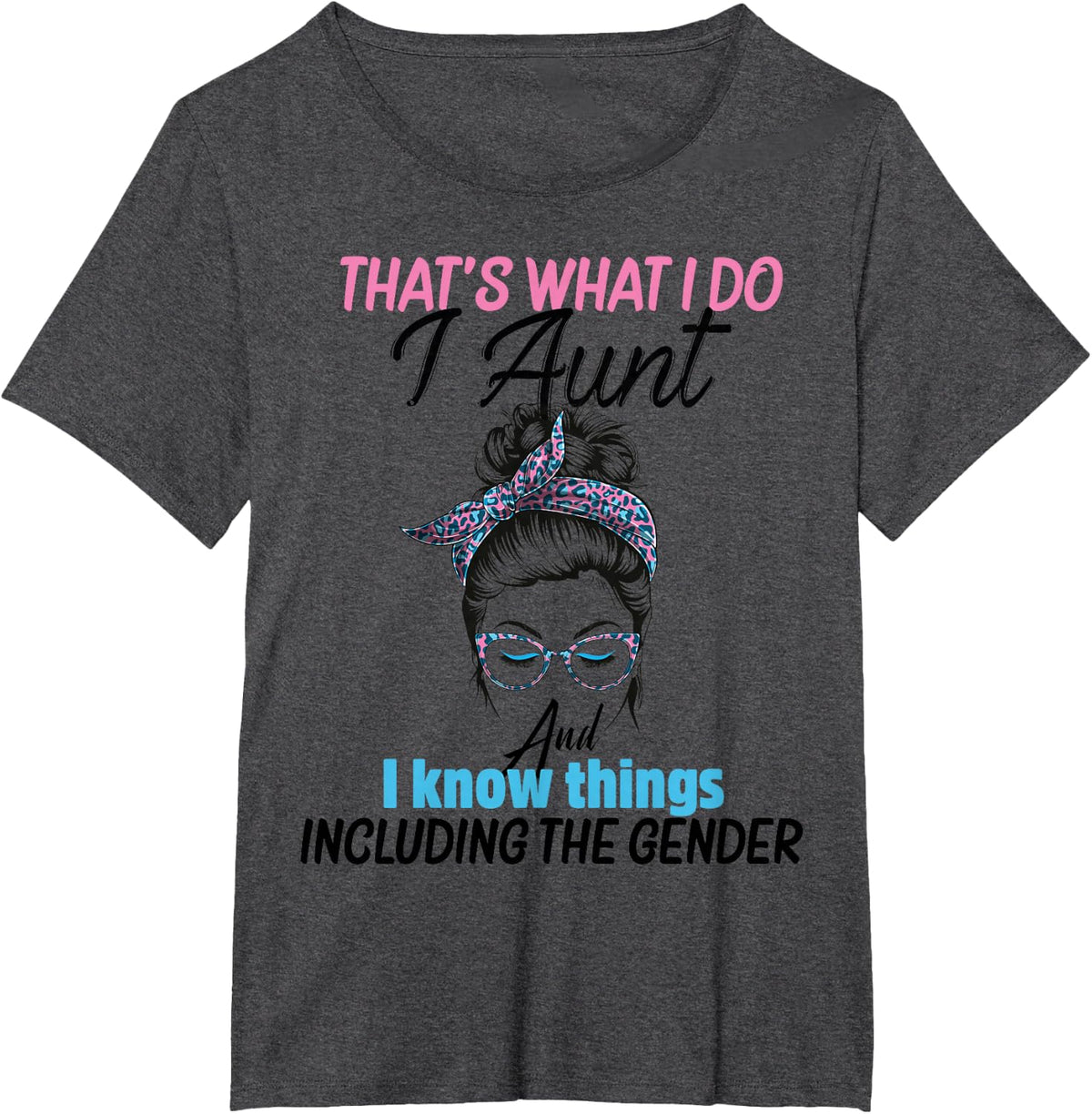 Keeper of the Gender gender Reveal auntie aunt Baby Shower T-Shirt - Dark Heather Grey