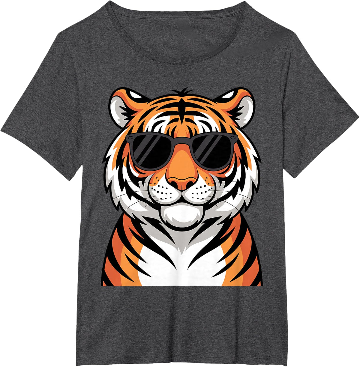 Tiger Costume for Men Women Boys Zoo Tiger Print Tiger Lover T-Shirt - Dark Heather Grey