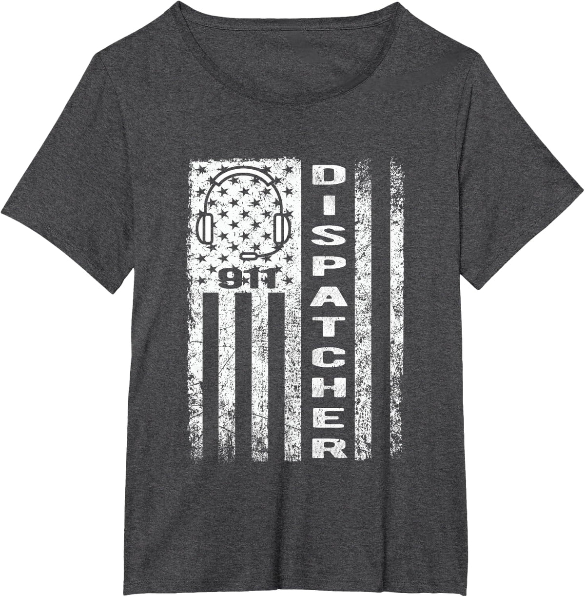 911 Dispatcher Emergency Dispatchers Outfit Gift T-Shirt - Dark Heather Grey