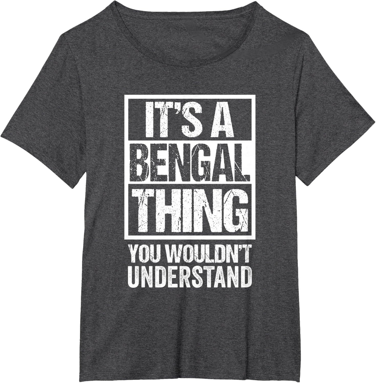 Funny Bengal Mom Dad Quote "It's A Bengal Thing" Cat Lover T-Shirt - Dark Heather Grey