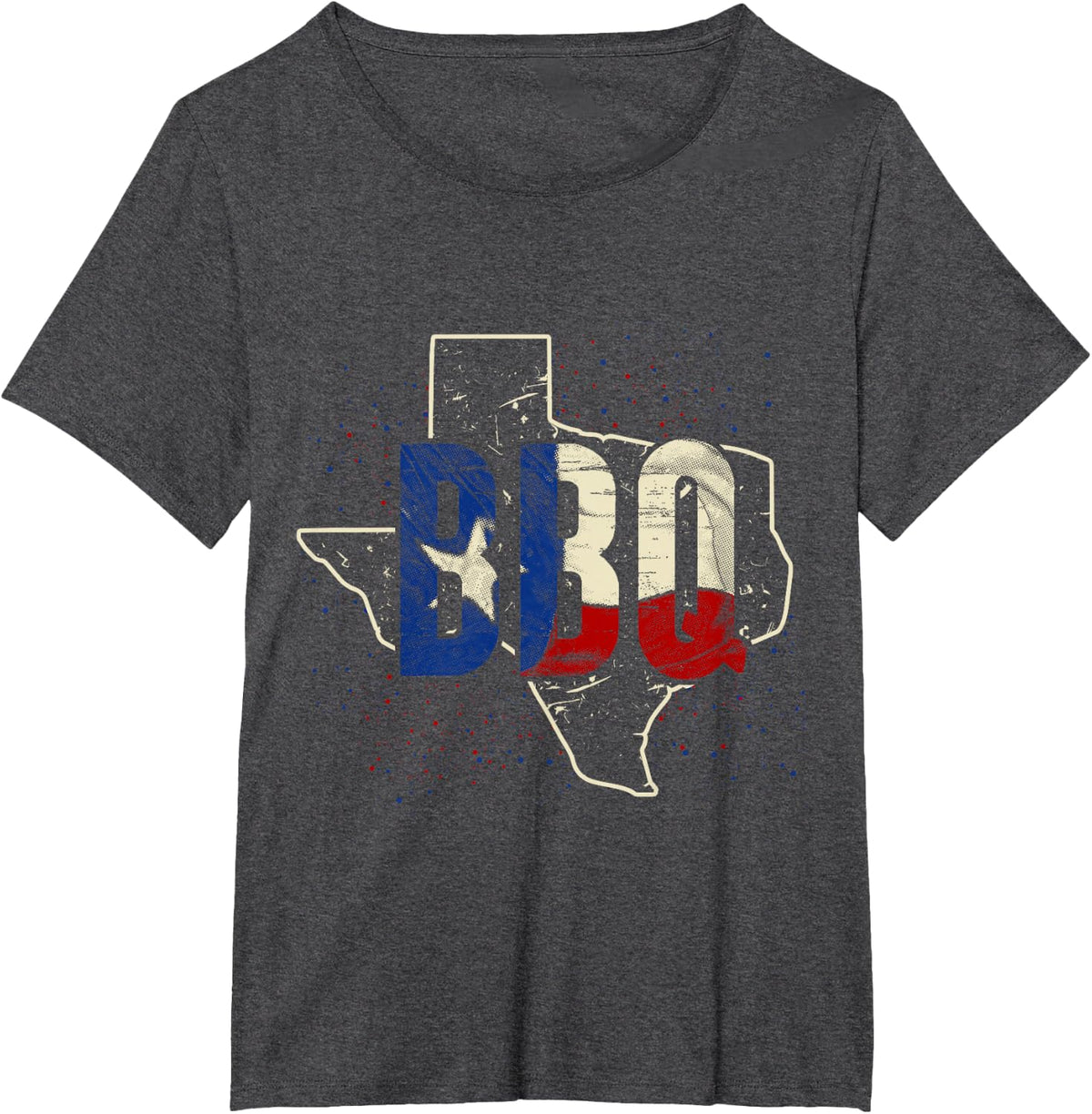 Texas Flag Proud American Tees BBQ Texan T Shirts Gift - Dark Heather Grey