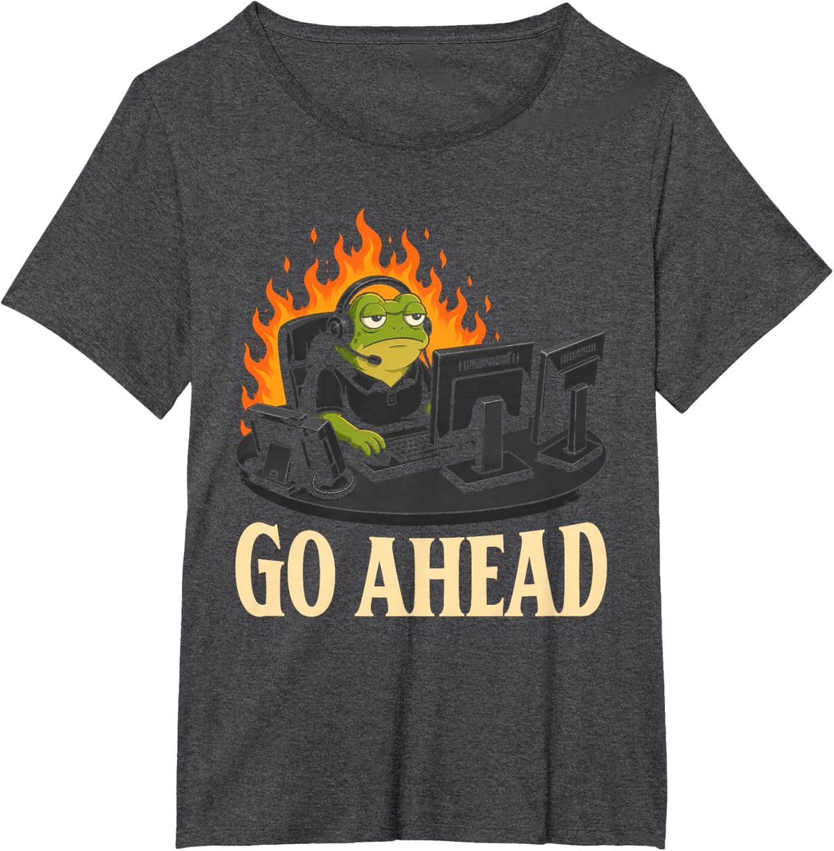 911 Dispatcher Frog Funny Emergency Dispatch T-Shirt - Dark Heather Grey
