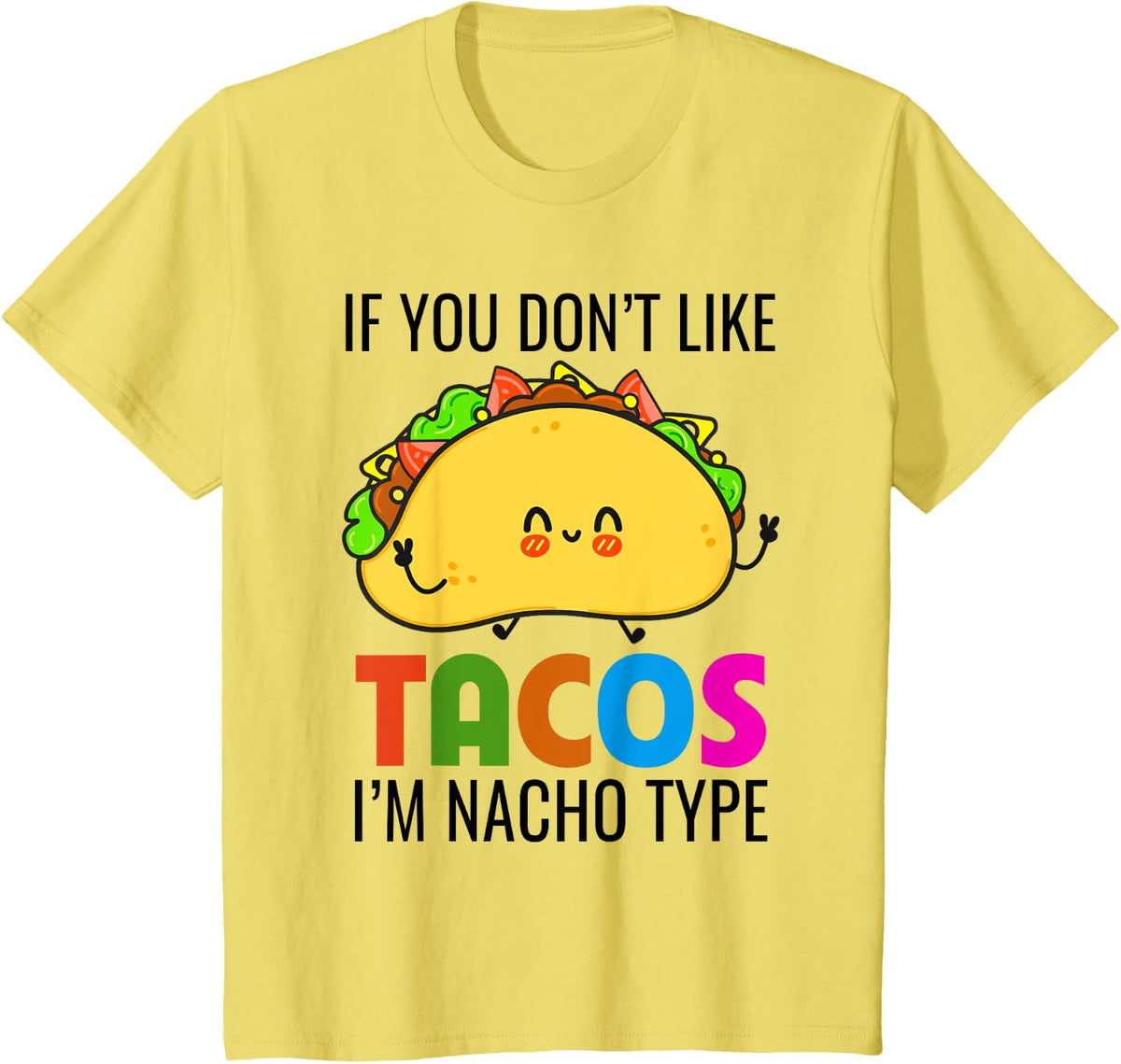 Kids Taco-Shirt Kids Toddler Boys I’m Nacho Mexican Cinco De Mayo T-Shirt - Lemon Yellow