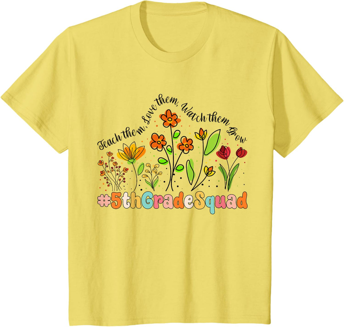 5th Grade Squad Appreciation Week Back to School T-Shirt - Lemon Yellow
