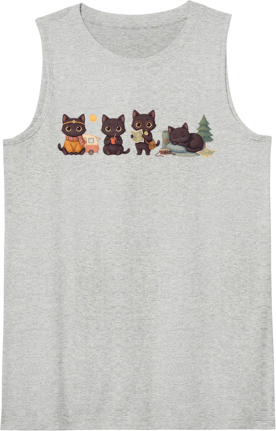 Rv Life RVing Living Full-Time Rver Sleeveless Tank Top - Heather Grey