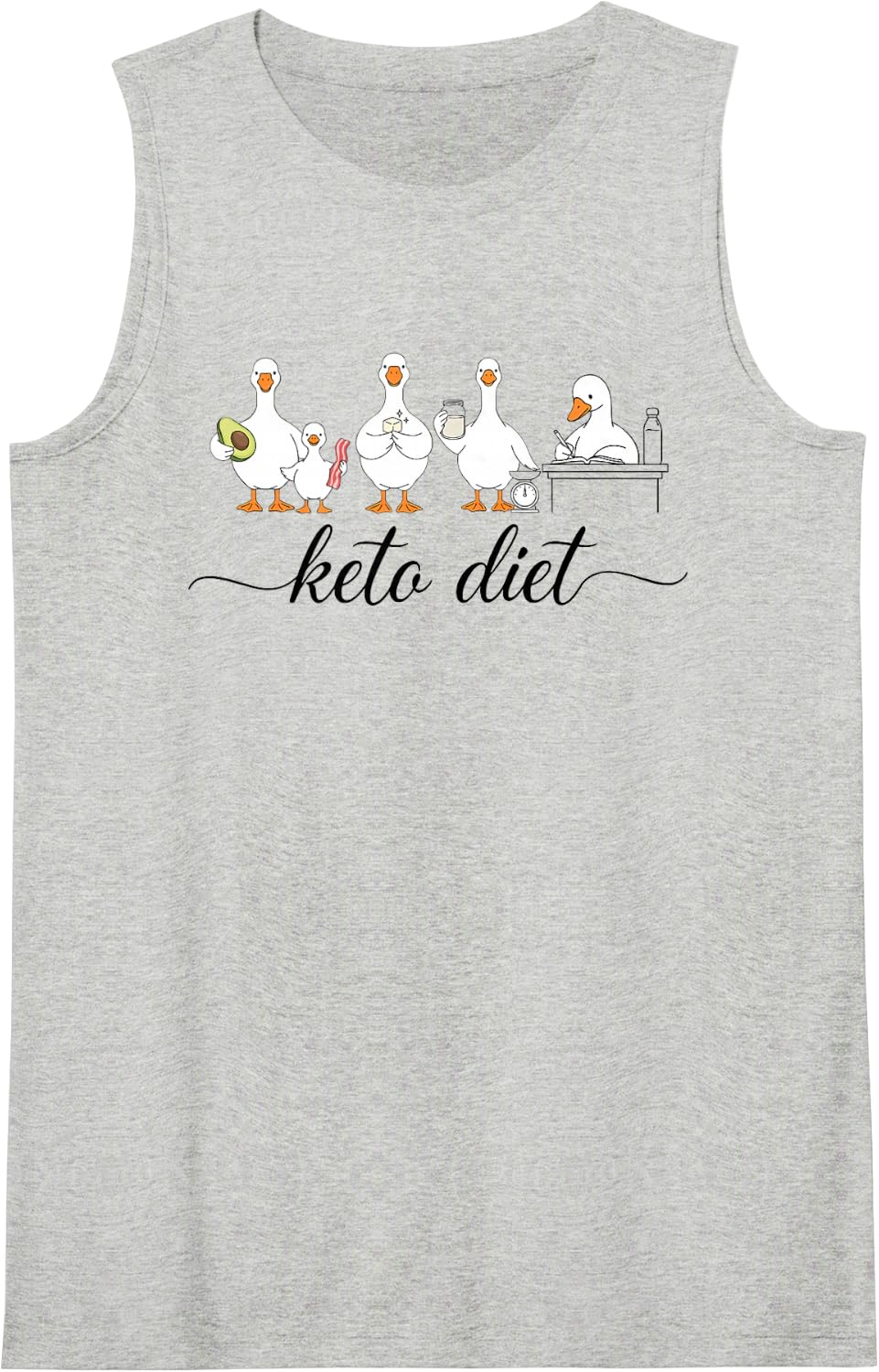 Keto Diet Ketogenic Low Carbohydrate Lifestyle Tank Top - Heather Grey