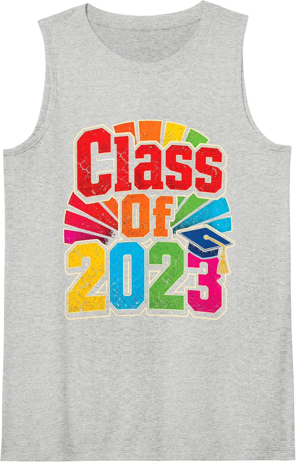 Class of 2023 Elementary School Graduate Kids Gift Idea Sleeveless Tank Top - Heather Grey