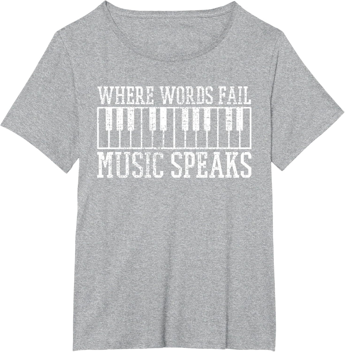Piano Keyboard Pianist Music Teacher Gift T-Shirt - Heather Grey