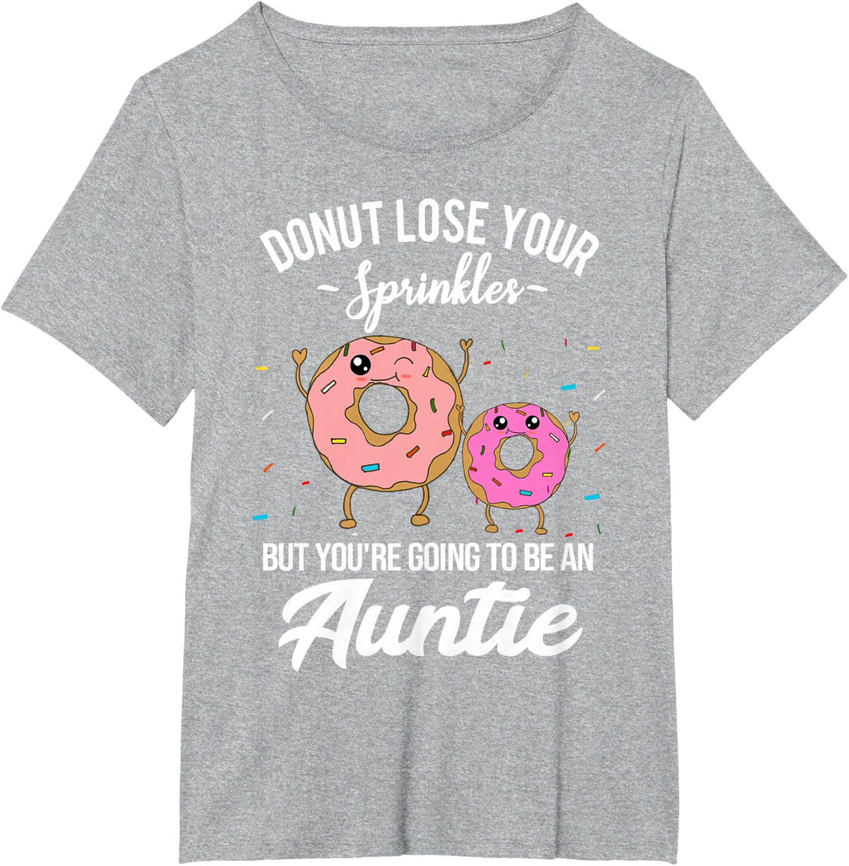 You're Going to be an Auntie Funny Pregnancy Announcement Tee T-Shirt for Women - Heather Grey