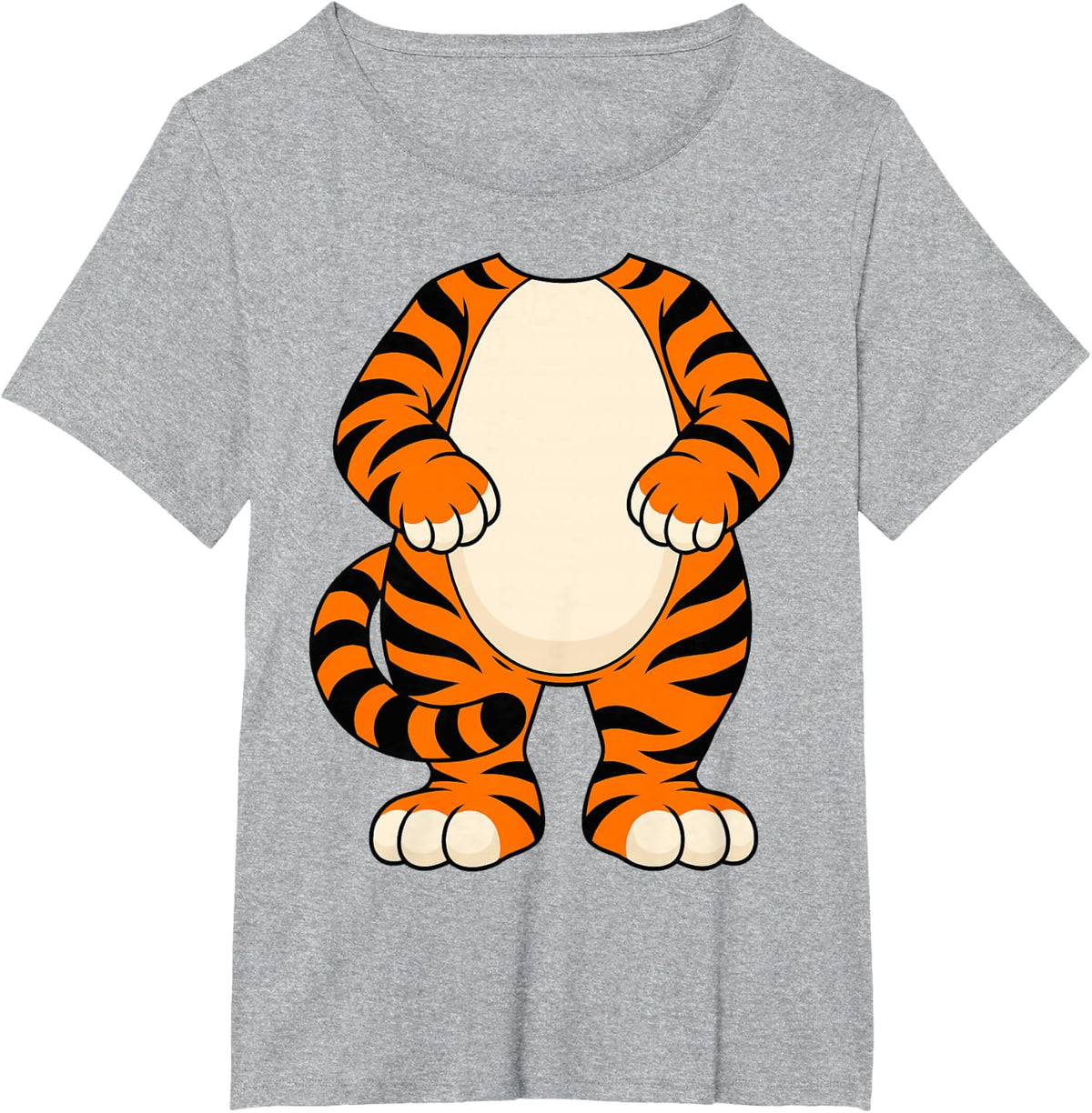Pretend I'm A Bengal Tiger Halloween Costume T-Shirt - Heather Grey