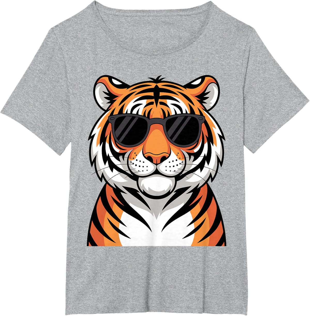 Tiger Costume for Men Women Boys Zoo Tiger Print Tiger Lover T-Shirt - Heather Grey