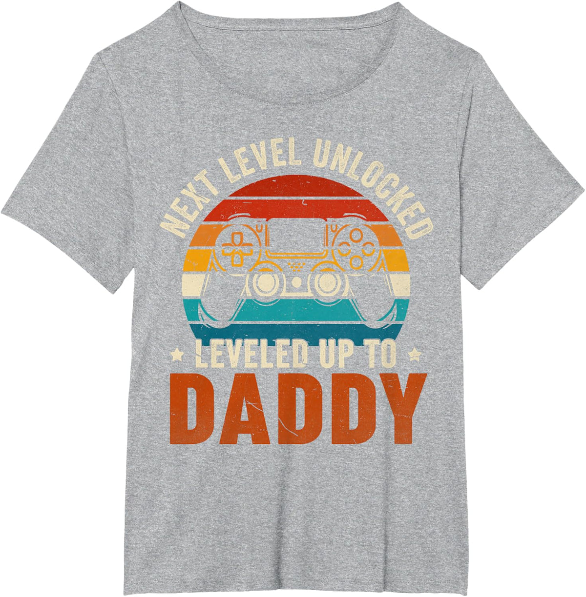 Unlocked Leveled Up to Daddy for Men Women Adult Fathers Day T-Shirt - Heather Grey