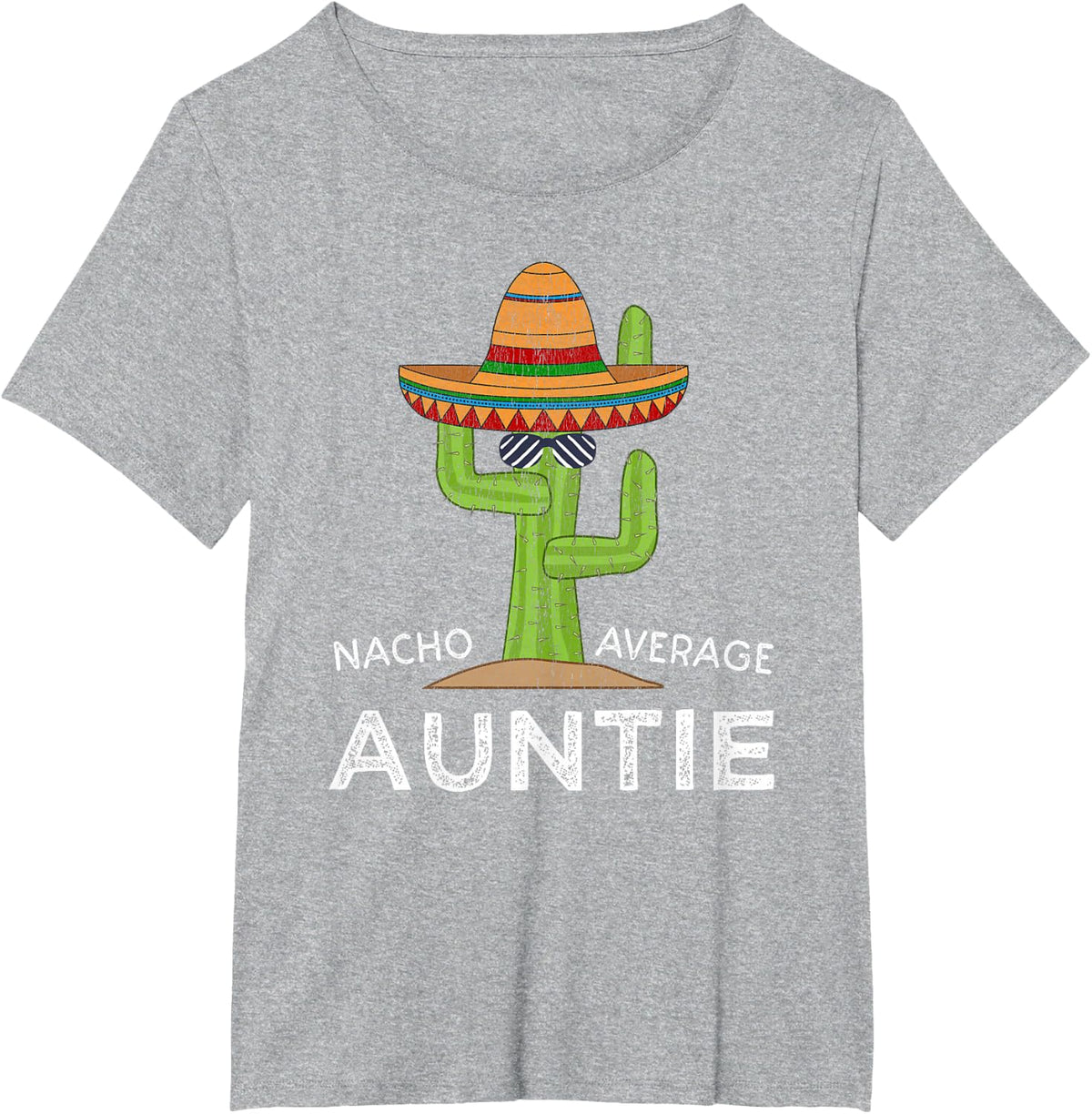 Funny Auntie Aunt T-Shirt - Heather Grey