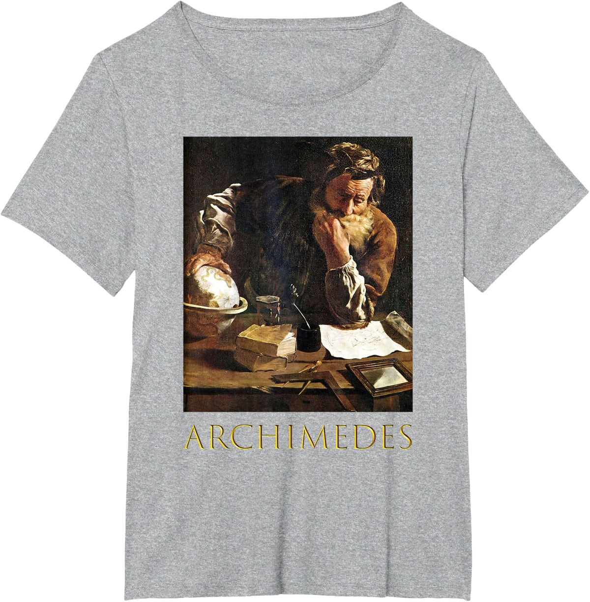 Archimedes Ancient Greek Mathematician Archimedes Principal T-Shirt - Heather Grey