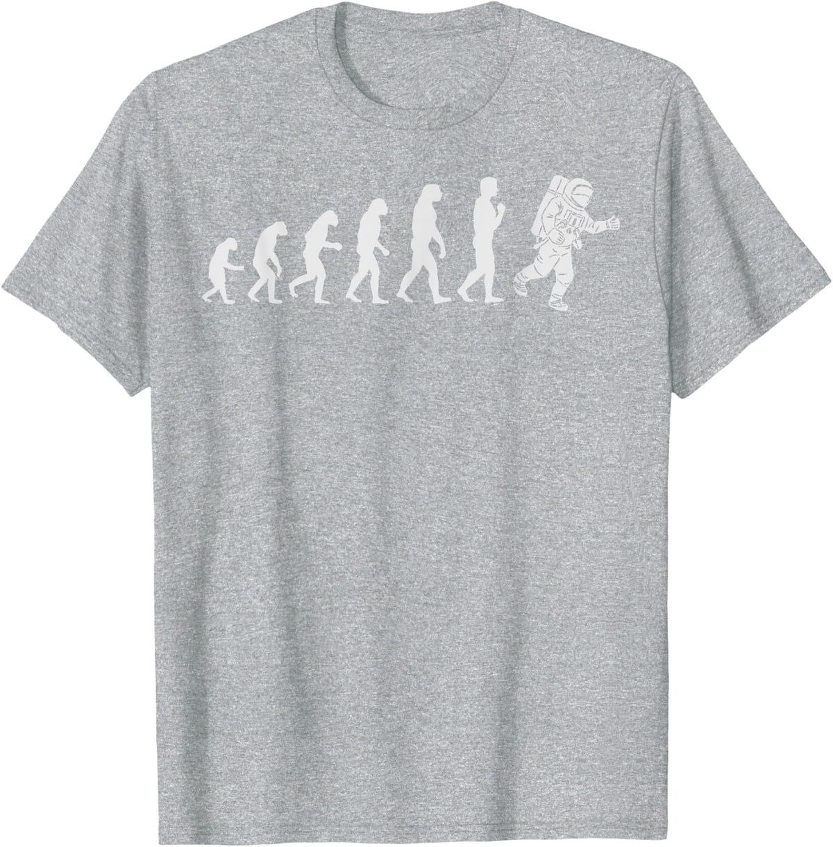 Astronaut Design For Men Boys Kids Galaxy Outer Space Themed T-Shirt - Heather Grey