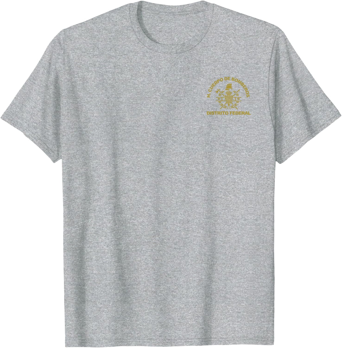 Mexico City Distrito Federal Cuerpo Bomberos Firefighter T-Shirt Tee for Men Women - Heather Grey