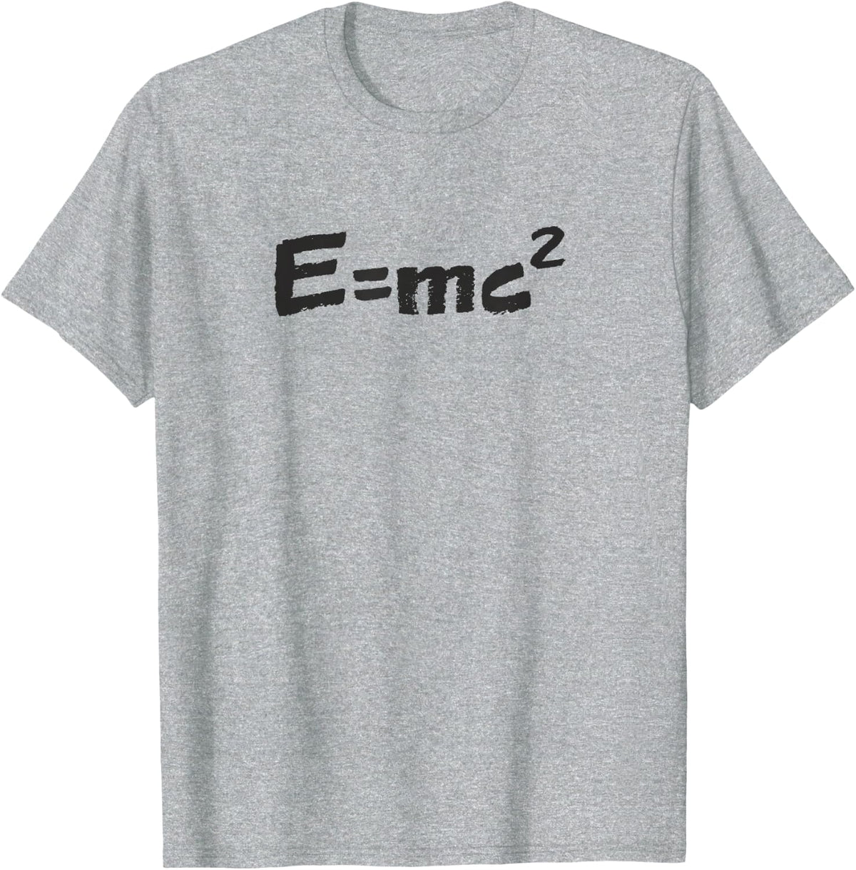 E mc2 funny physics science shirt energy mass speed of light T-Shirt - Heather Grey