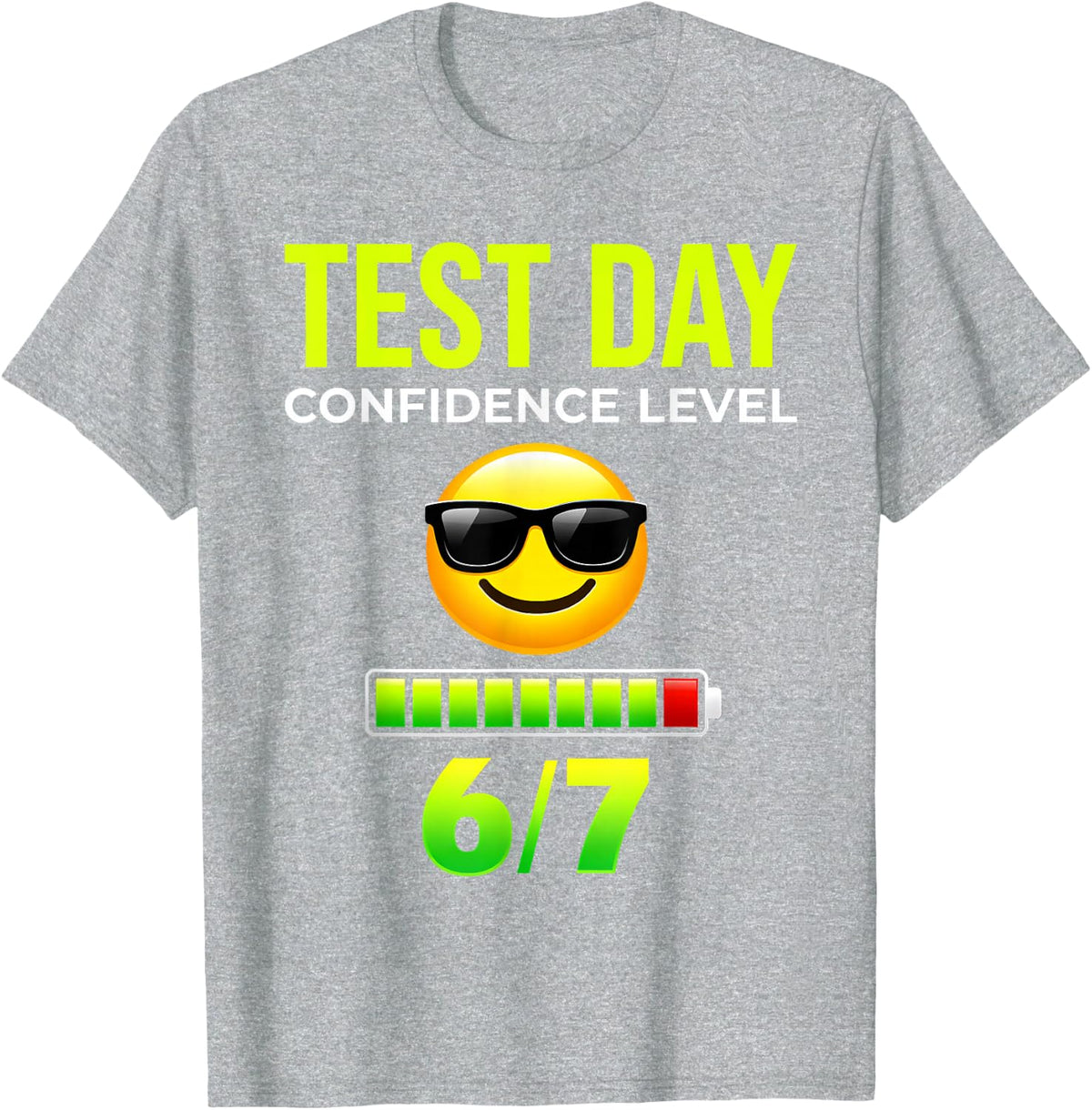 Test Day Six Seven 67 Meme State Testing Teacher Boys Girls T-Shirt - Heather Grey