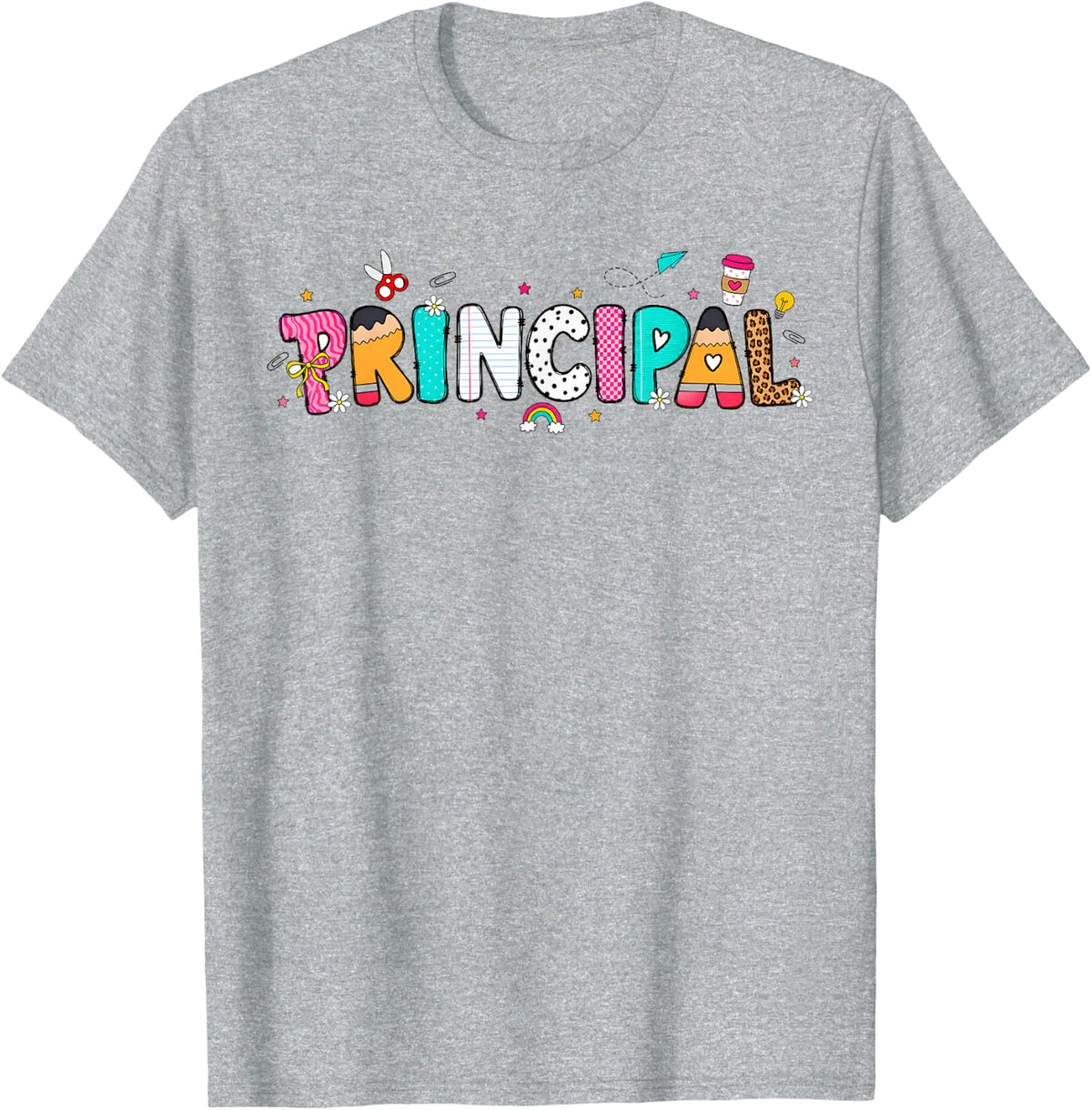 Funny Welcome Back to School Principal T-Shirt - Heather Grey
