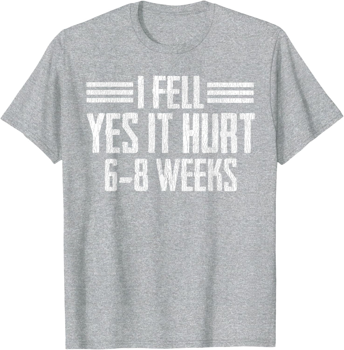 Cool Broken Bone Gift Funny Broke Arm Leg Wrist Recovery T-Shirt - Heather Grey